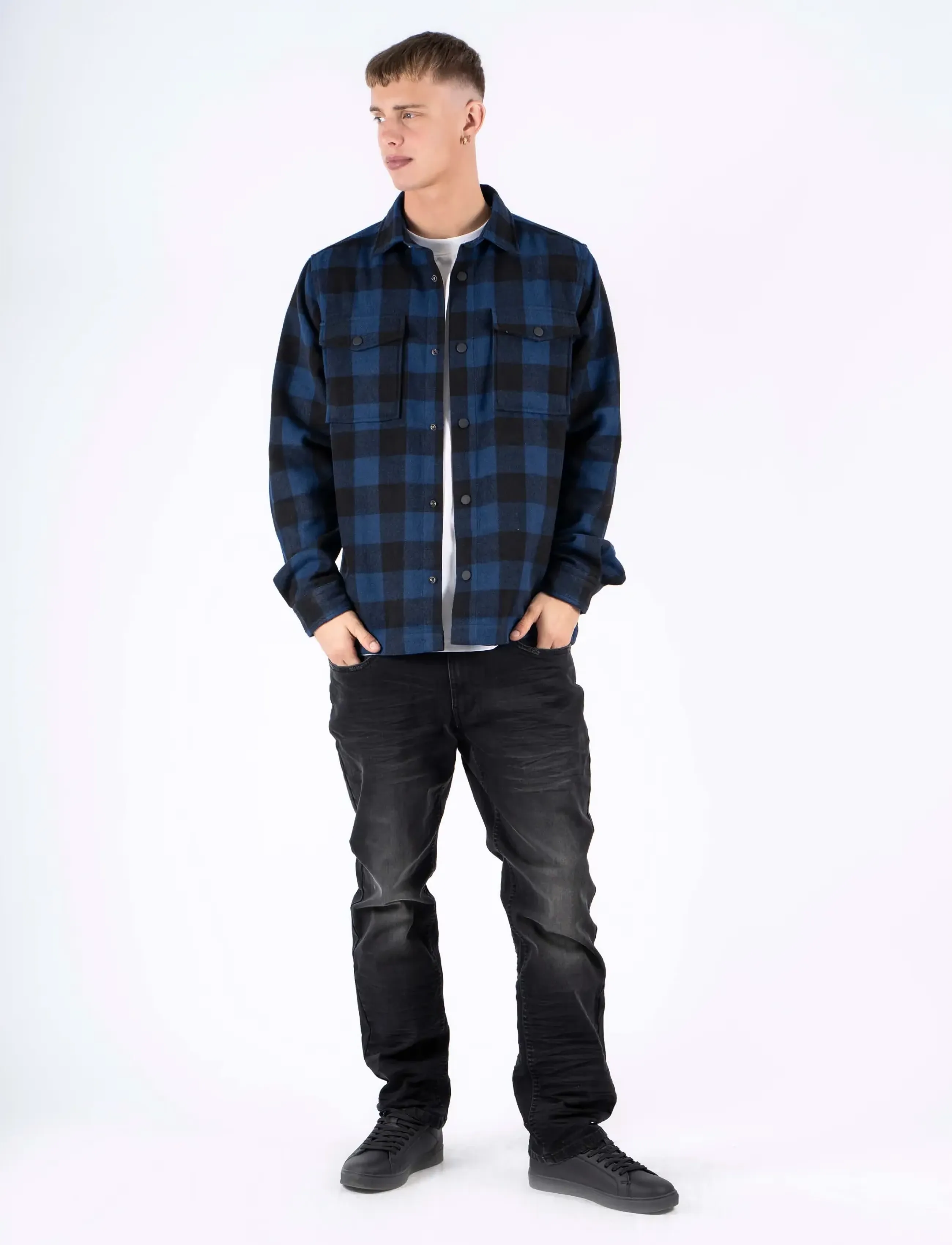 Marcus - Jai LS Overshirt - tunna jackor - indigo mood - 3