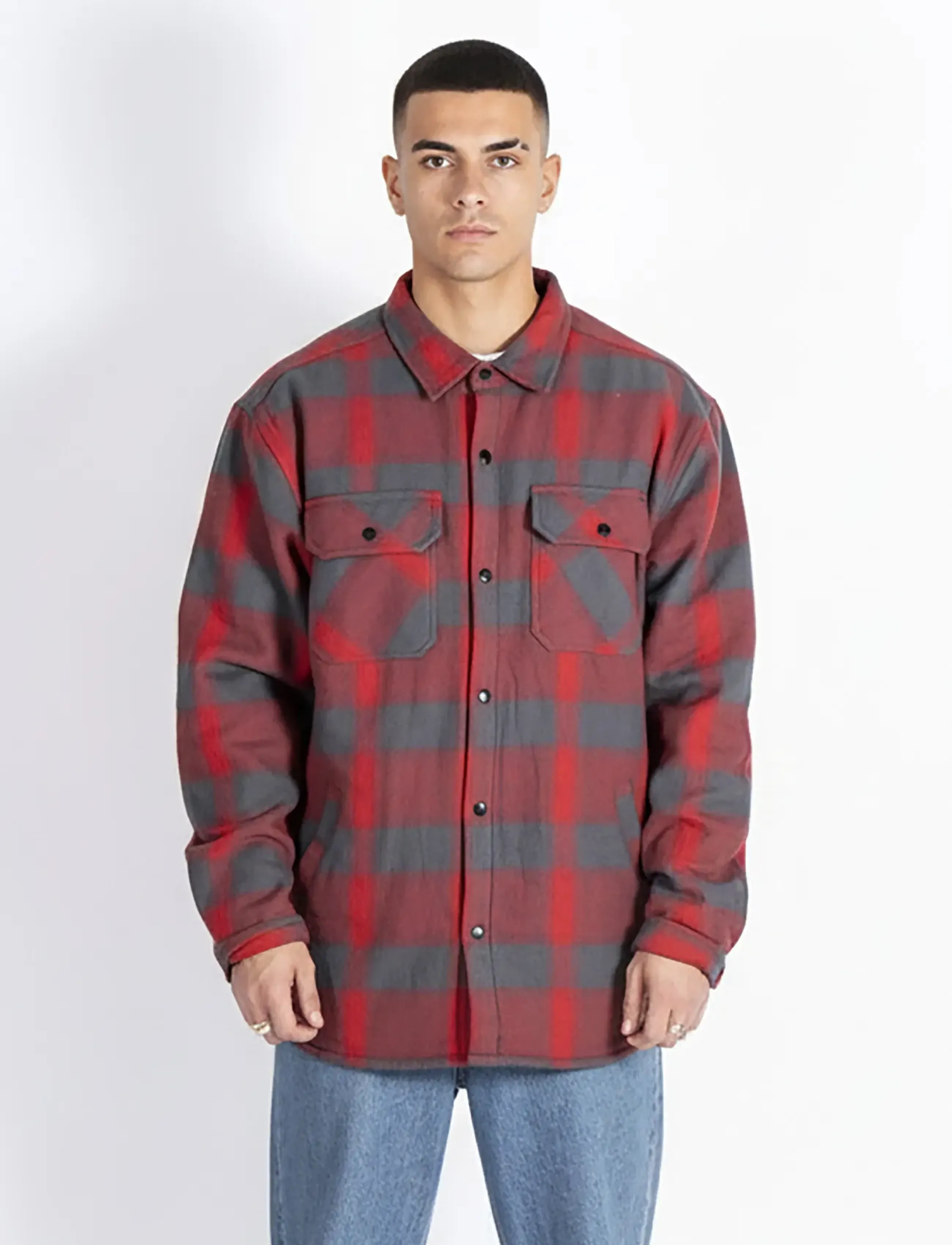 Marcus - MAchace overshirt - light jackets - deep red - 0