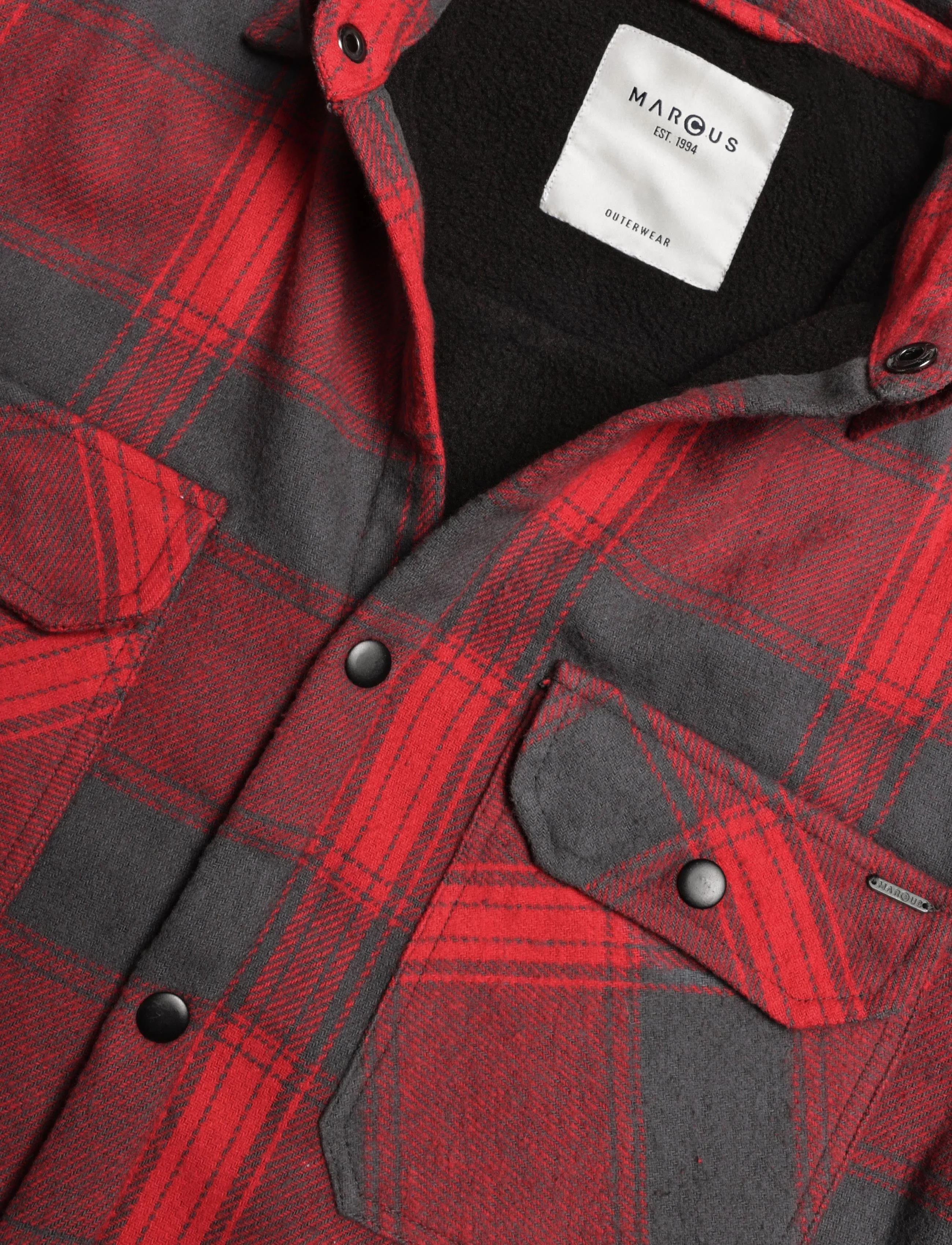 Marcus - MAchace overshirt - light jackets - deep red - 4