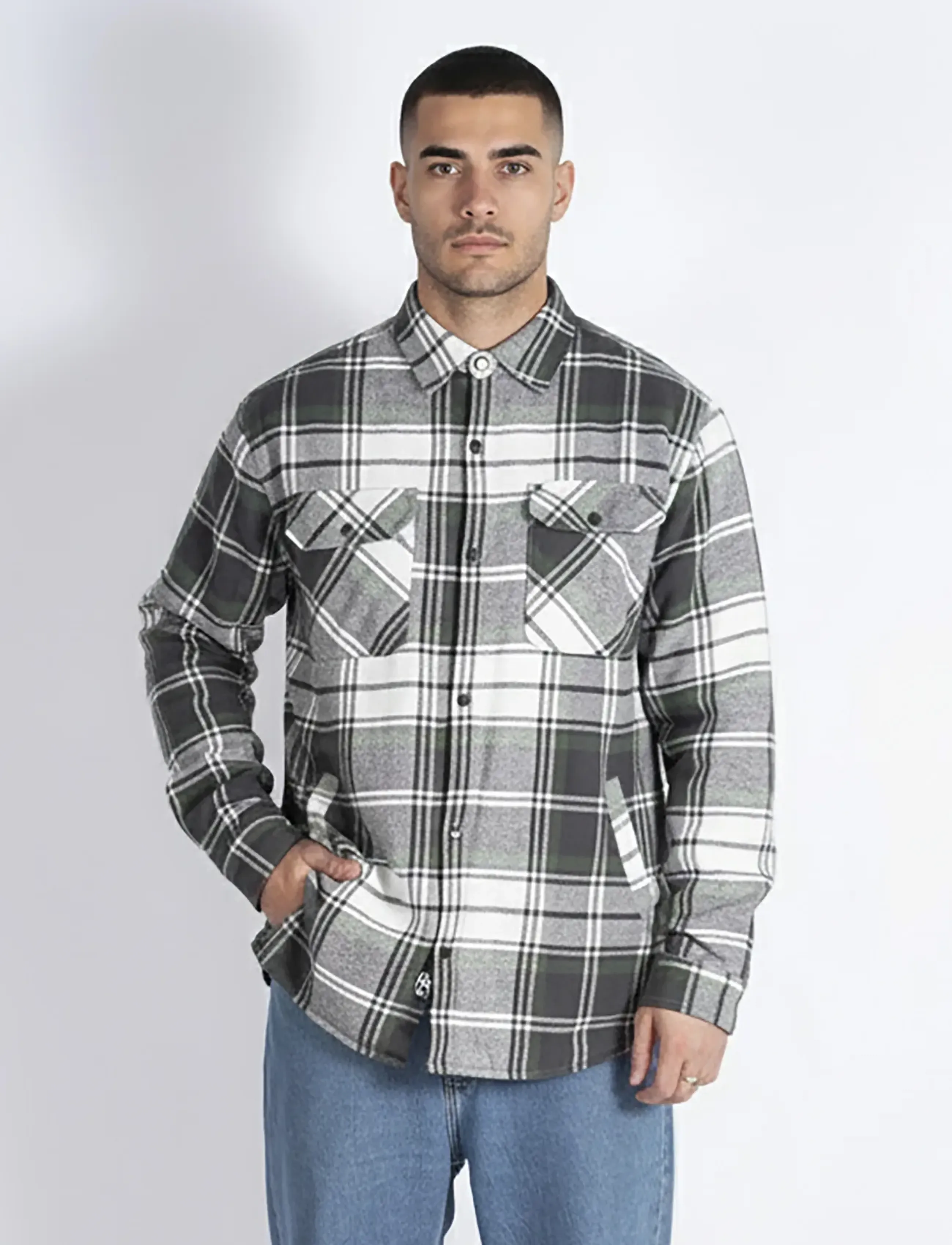 Marcus - MAchace overshirt - lette jakker - dk. grey mix - 0