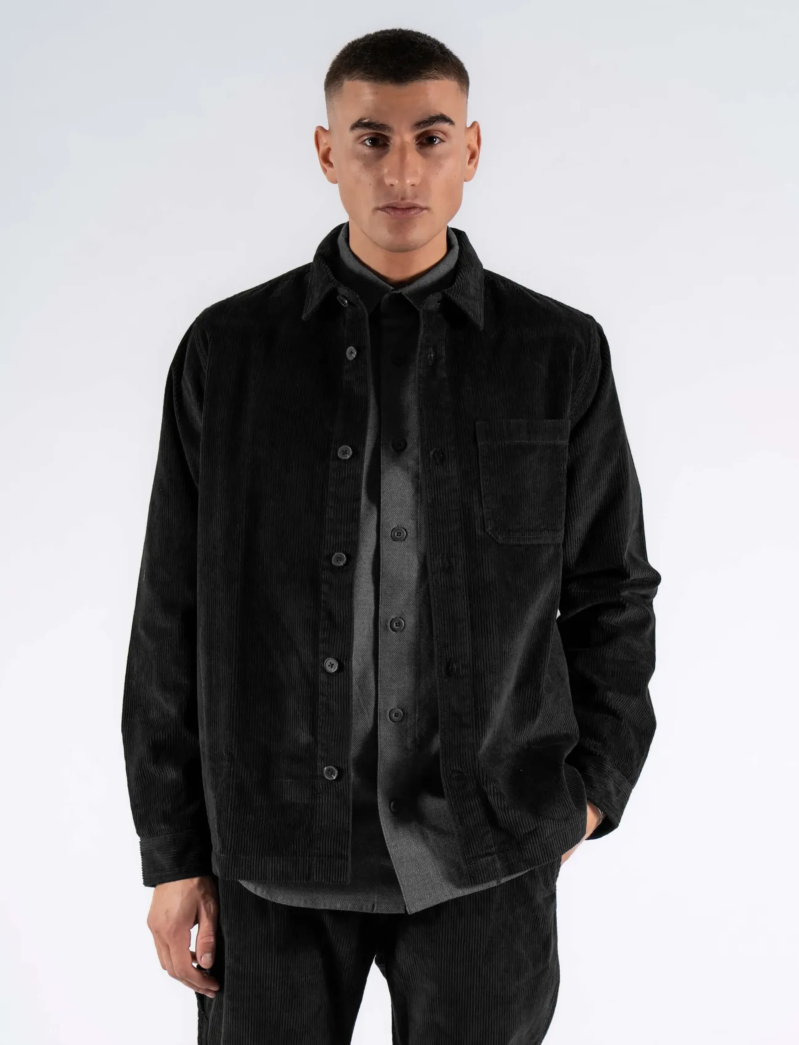 Marcus - Julio Overshirt SG - efterårstøj - black - 3