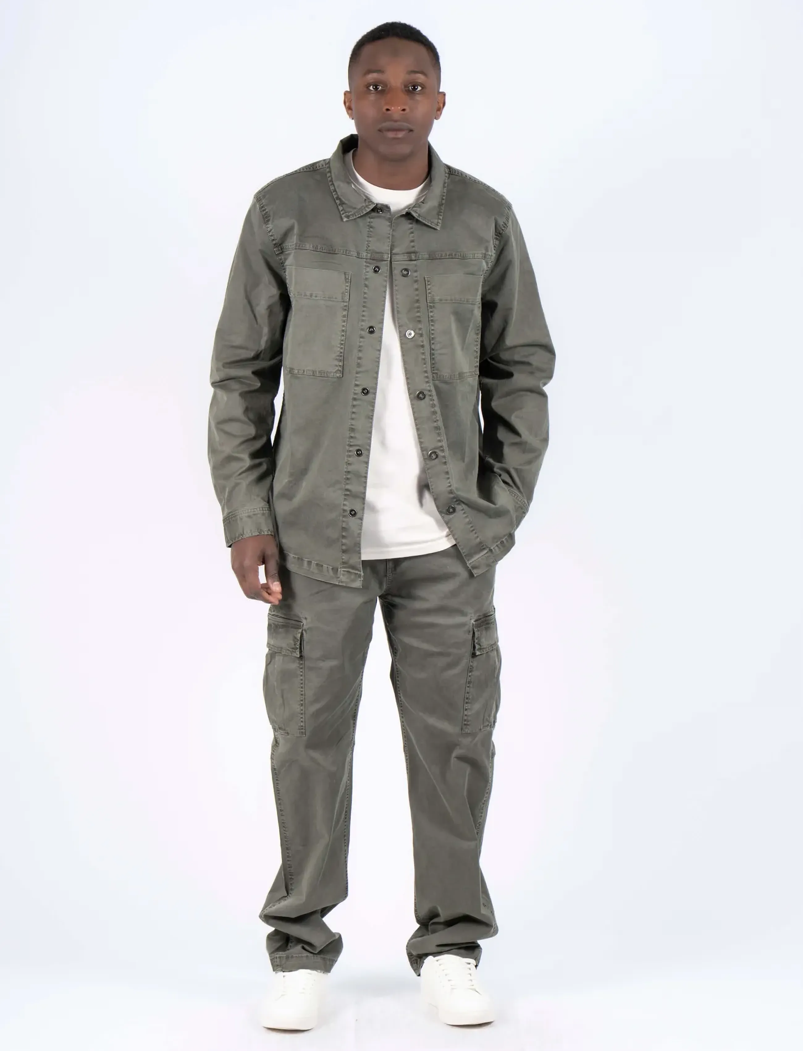 Marcus - MAzed overshirt - forest night - 3