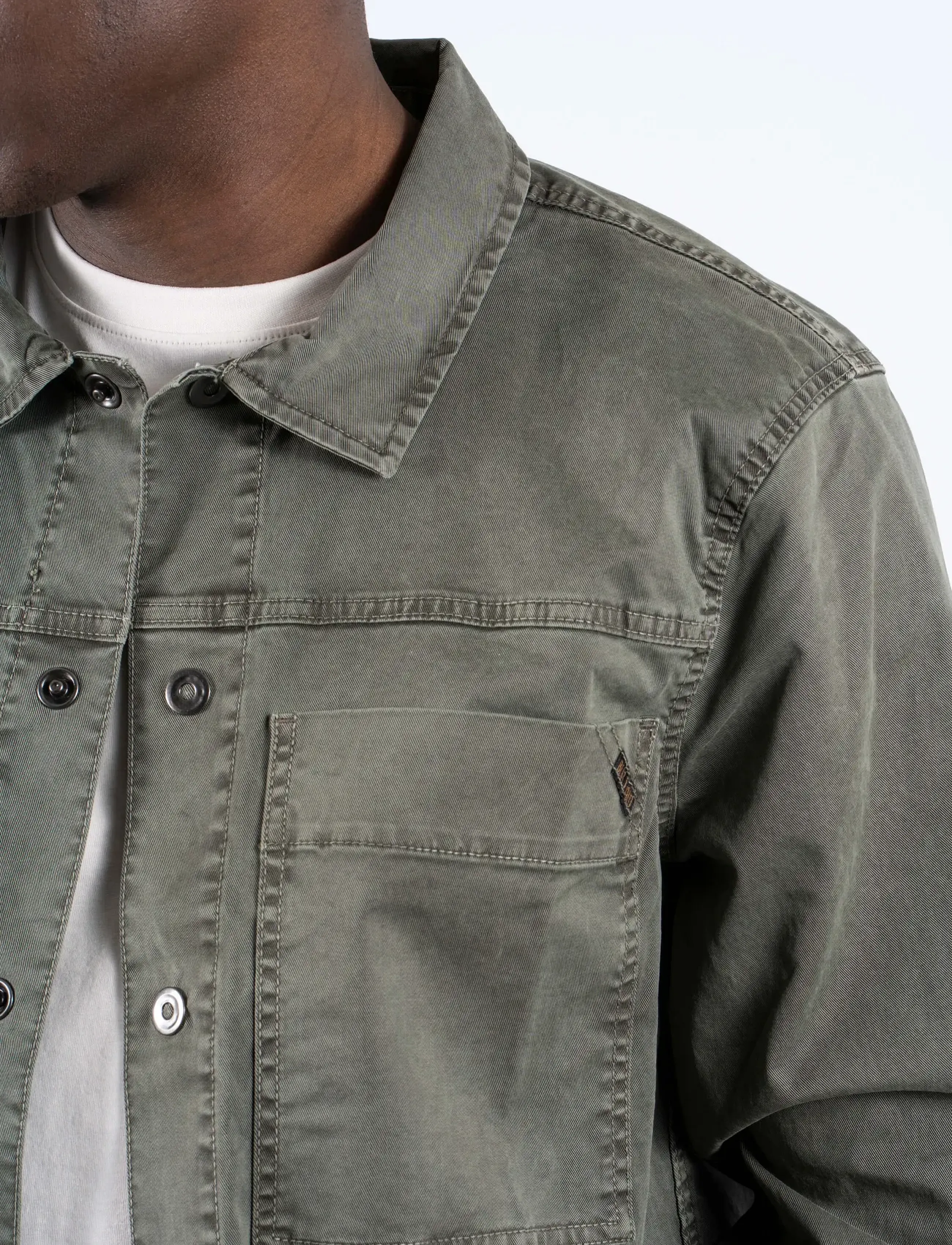 Marcus - MAzed overshirt - forest night - 5