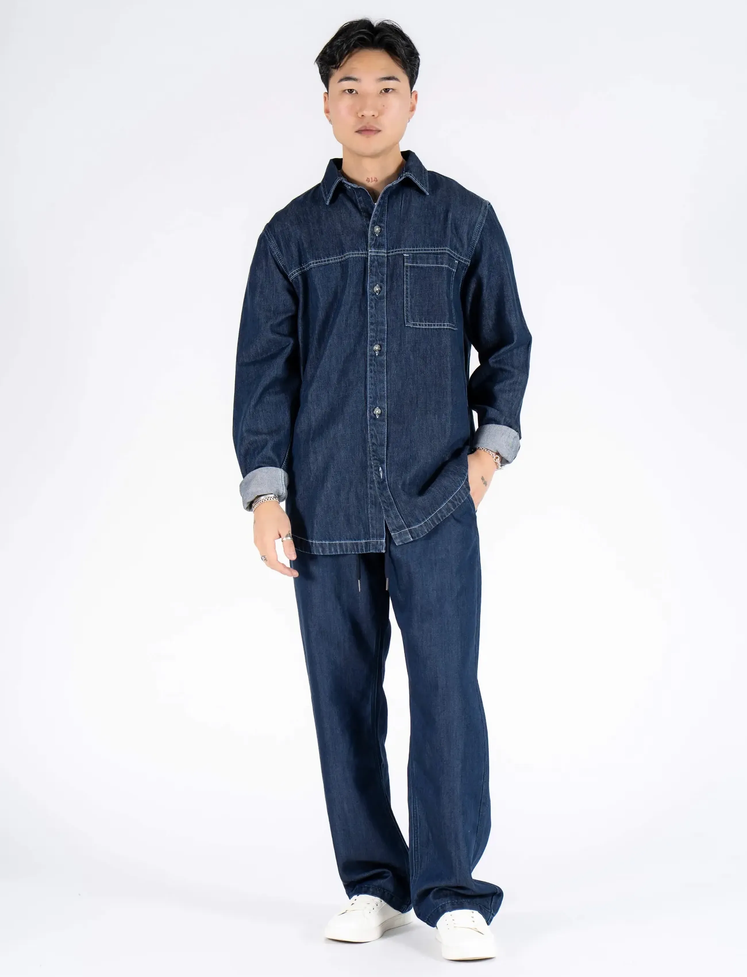 Marcus - MAstuart 2051 overshirt - sügisesed riided - blue night wash - 3