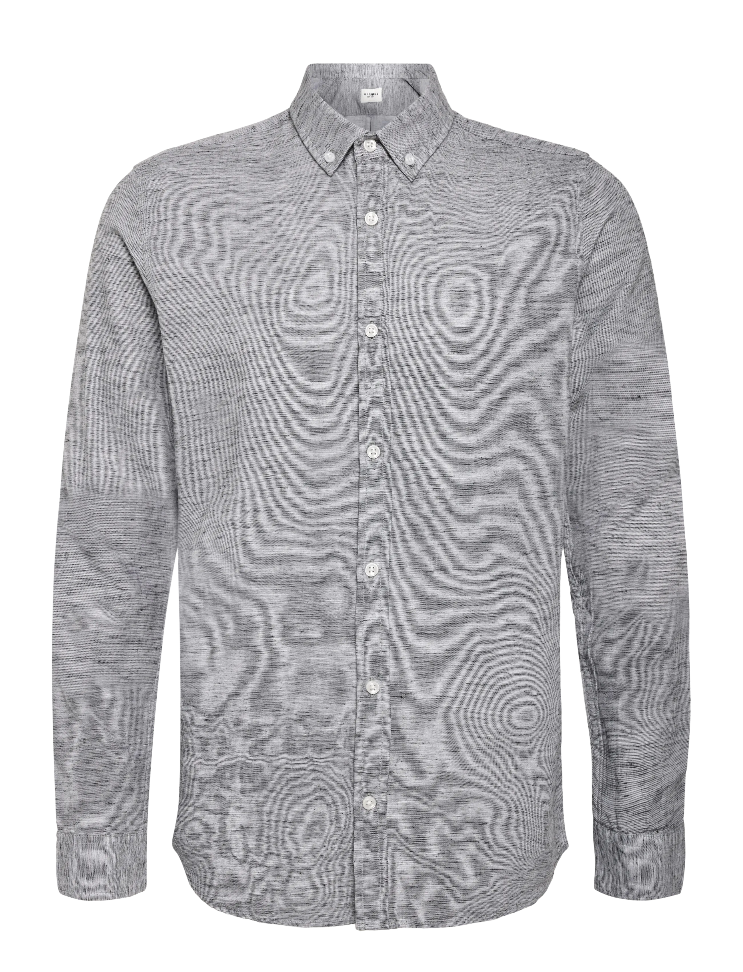 Marcus MAalfie ls shirt - Marcus - DARK SAPPHIRE / grey