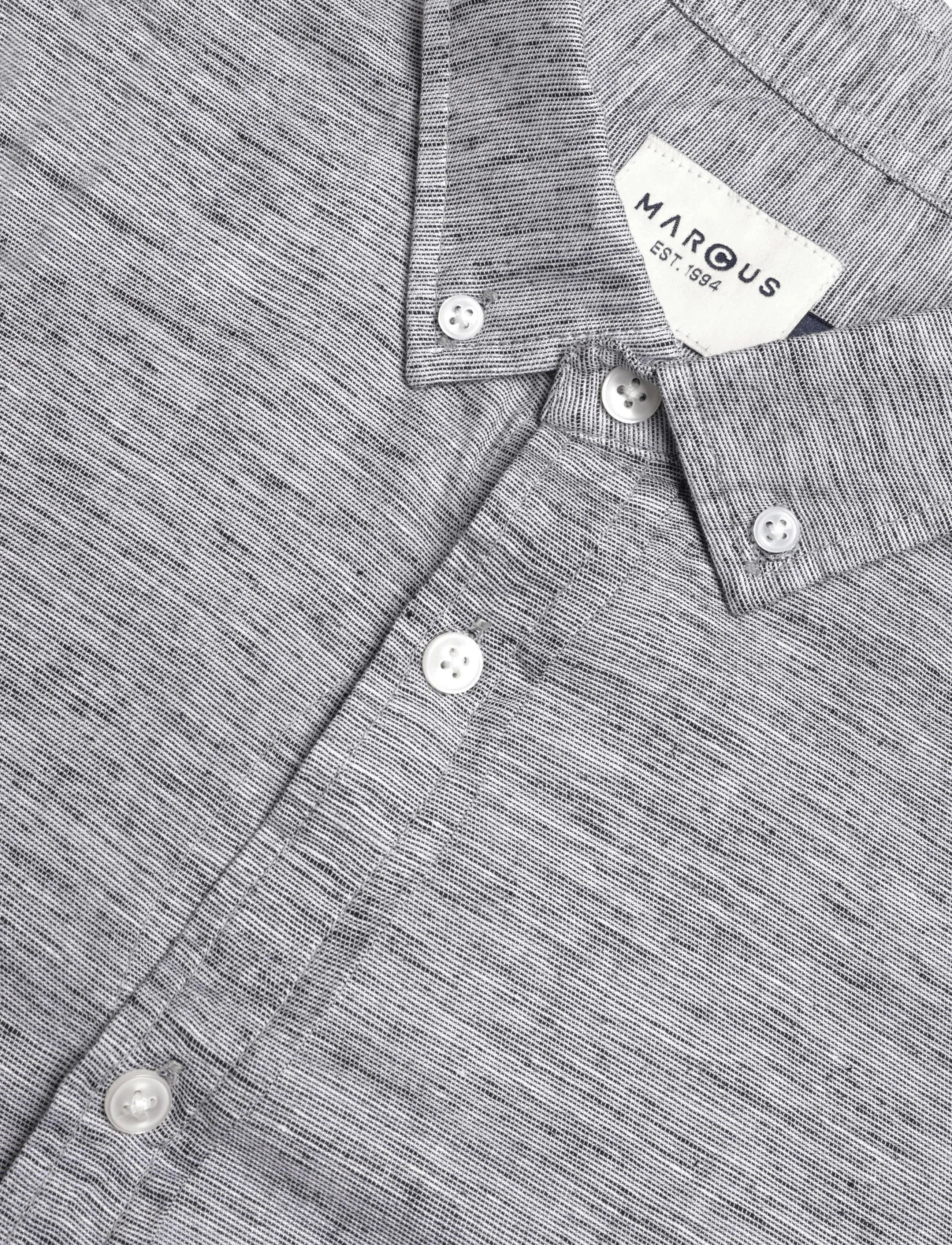 Marcus - MAalfie ls shirt - madalaimad hinnad - dark sapphire - 4