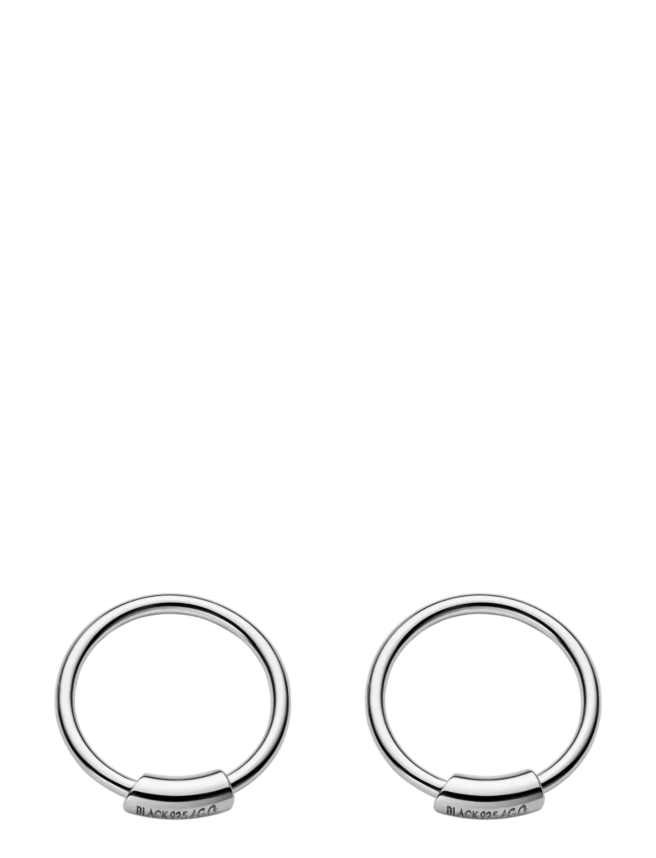 Basic Hoop (Pair) - SILVER