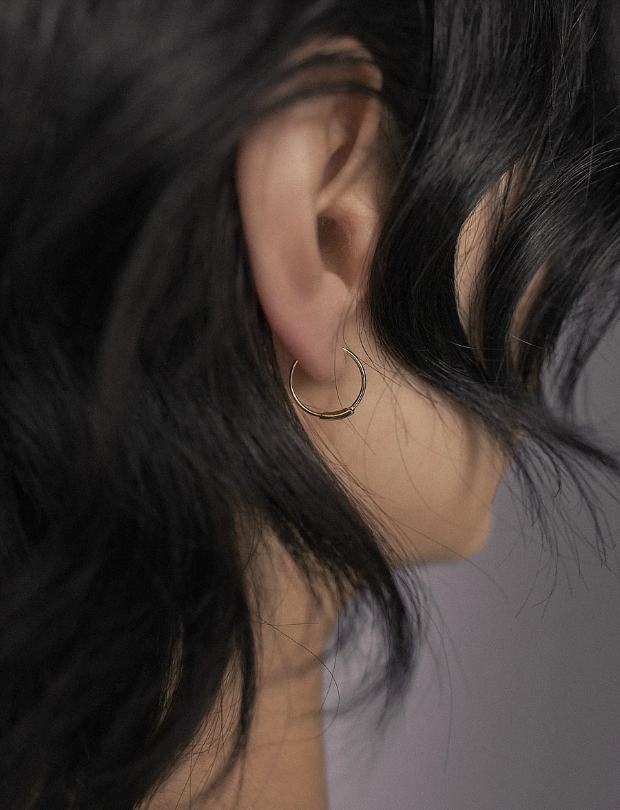 Maria Black - Basic Hoop (Pair) - creoler - gold - 0