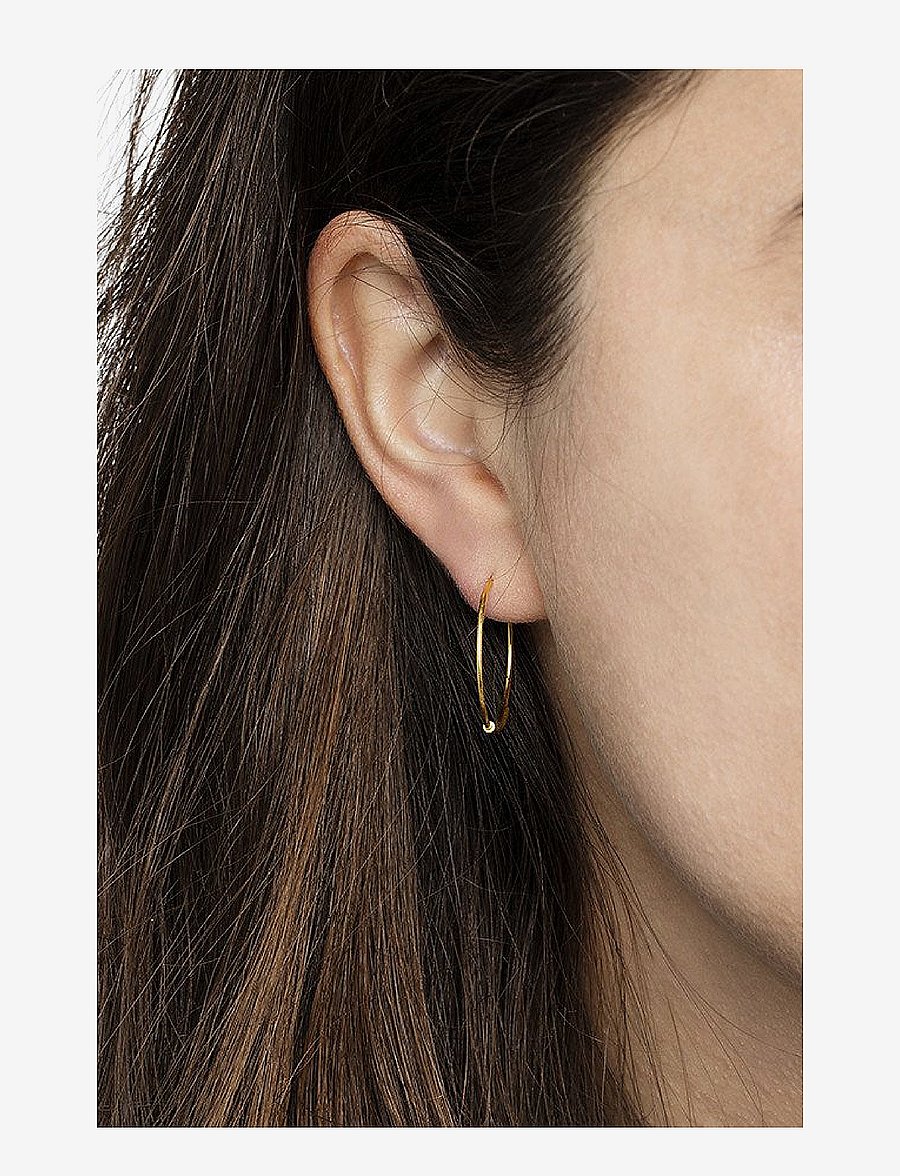 Maria Black - Basic Hoop (Pair) - creoler - gold - 3