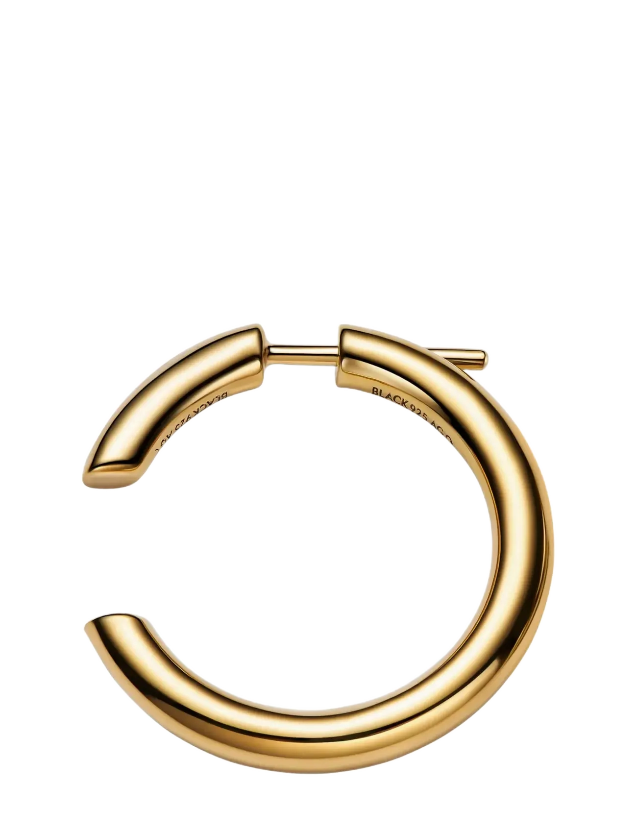 Maria Black Disrupted 22 Hoop, One Size, Earrings, Gold - Single Earring, Frauen