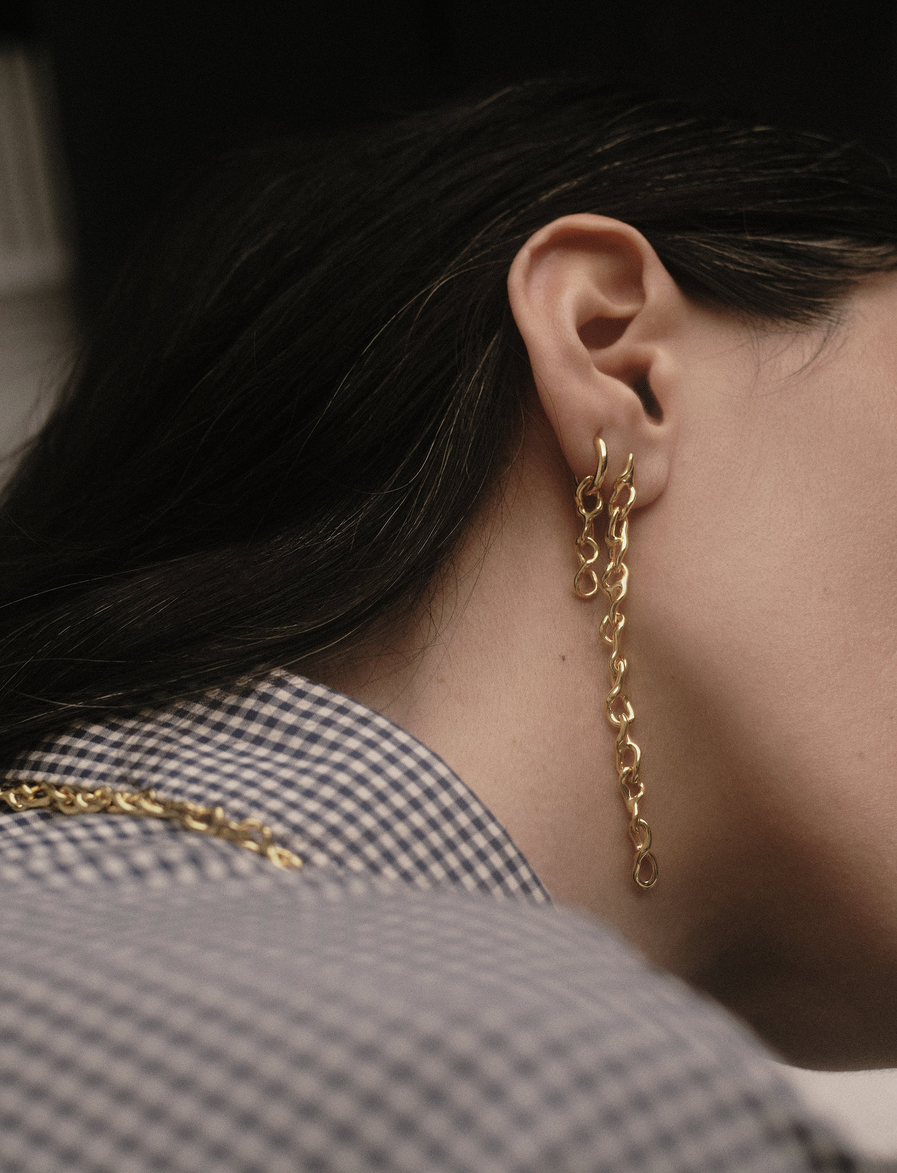 Maria Black - Selene - pendant earrings - gold - 1