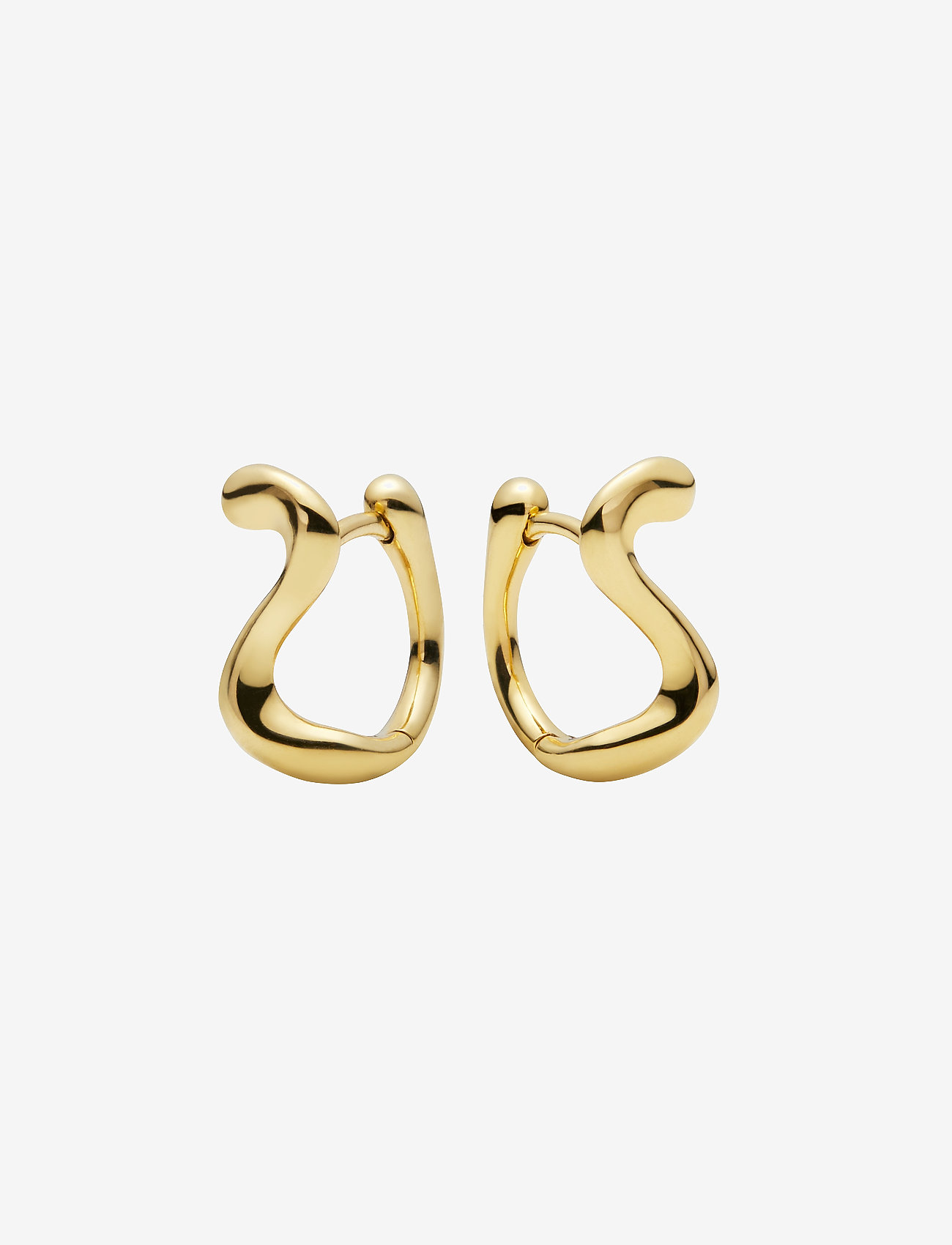 Maria Black - Lotus 9 Huggie Gold HP - PAIR - gold - 1