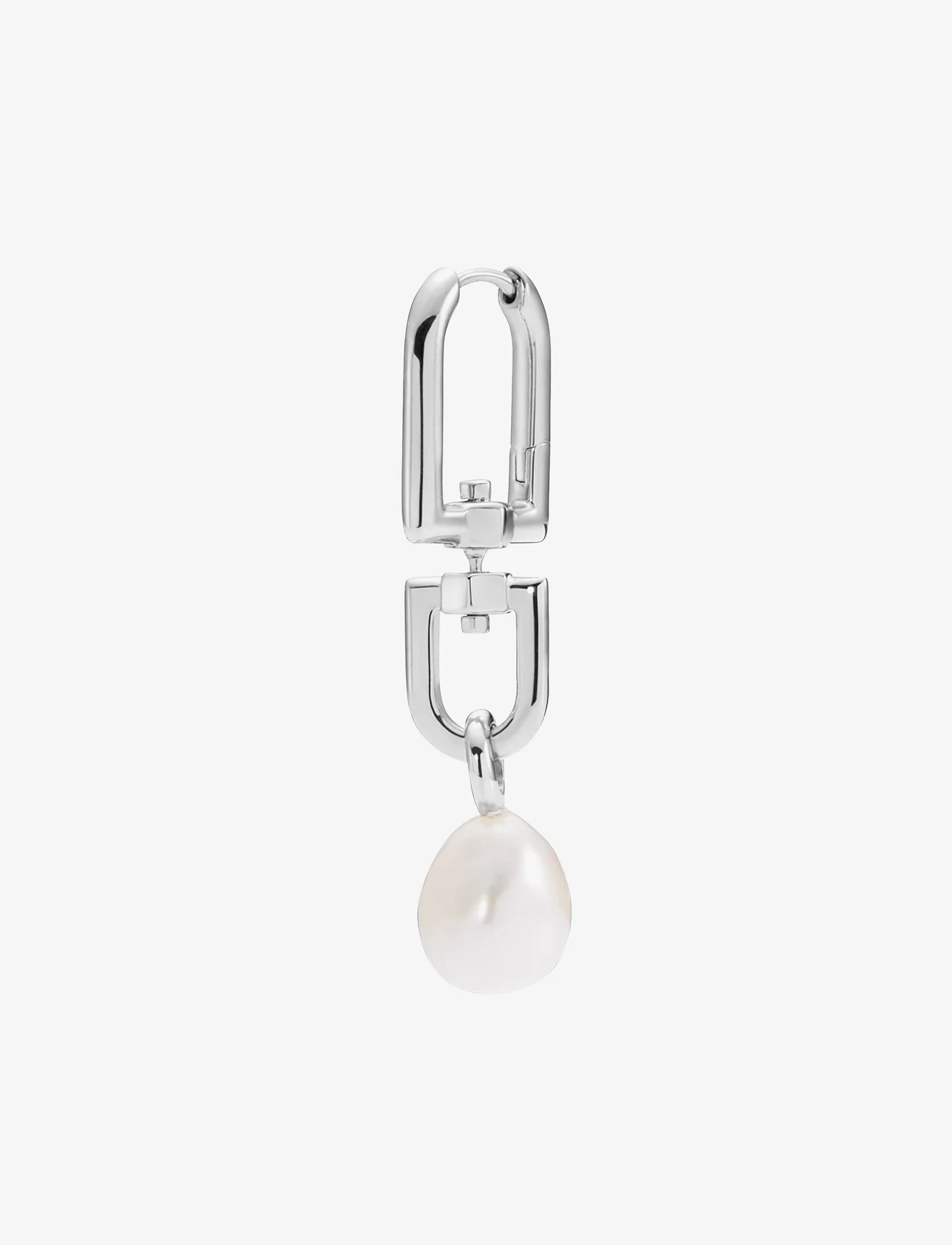 Maria Black - Trianglen Earring - pärlitega kõrvarõngad - silver - 1