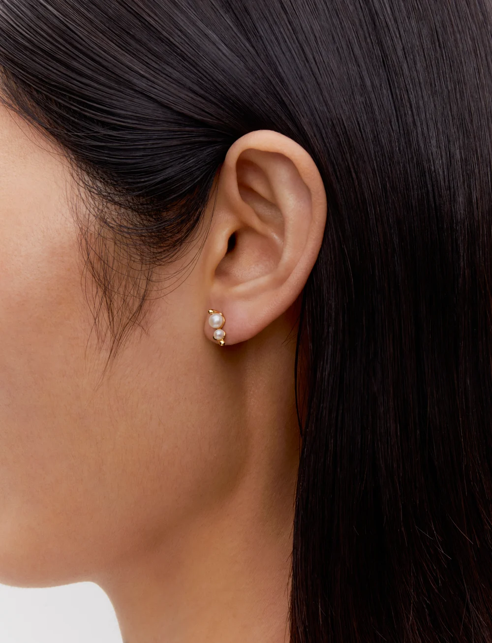 Maria Black - Shibuya Ni Stud - pärlörhängen - gold - 0