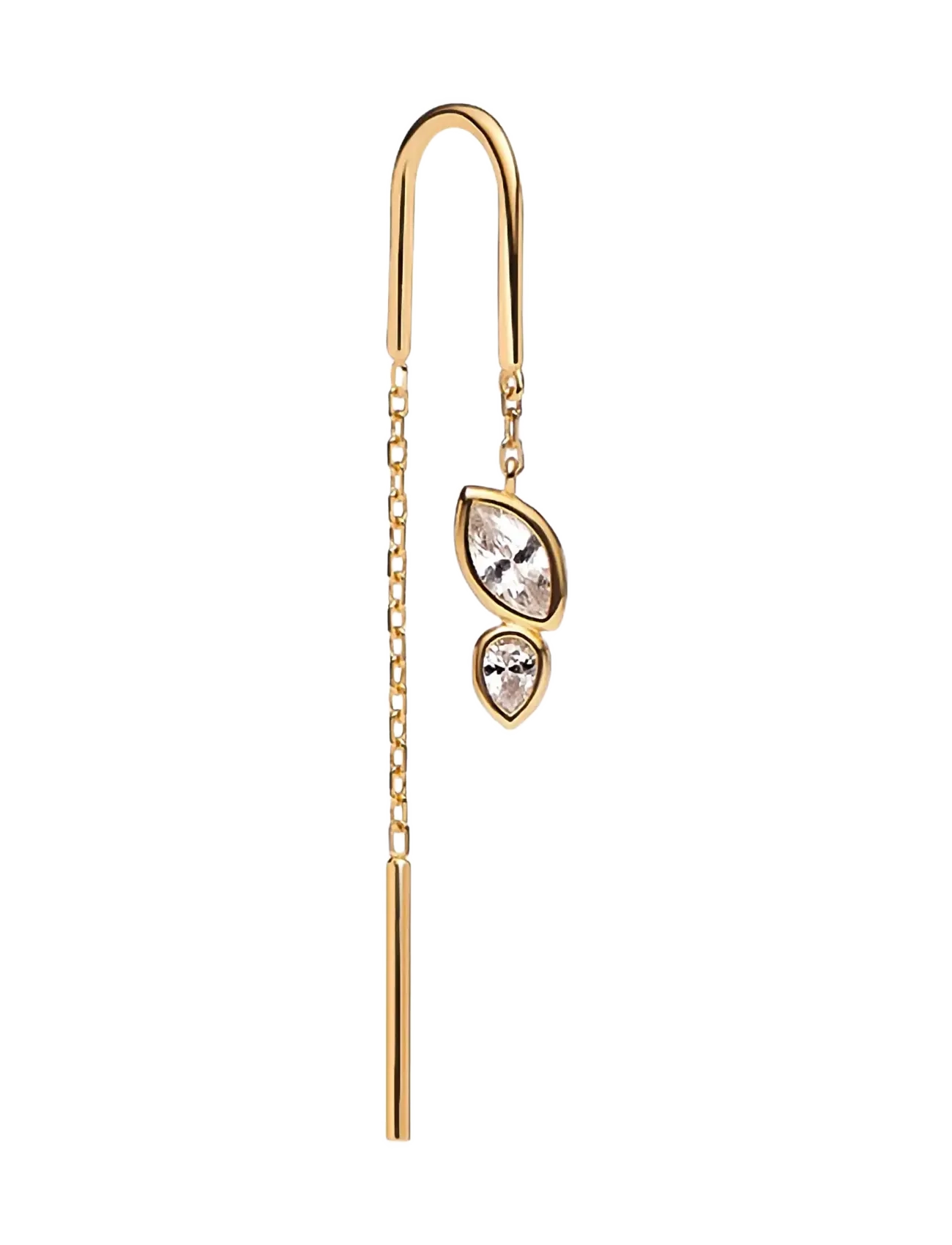 Maria Black Swift Earring 01 Gold - Ohrhänger - GOLD / gold