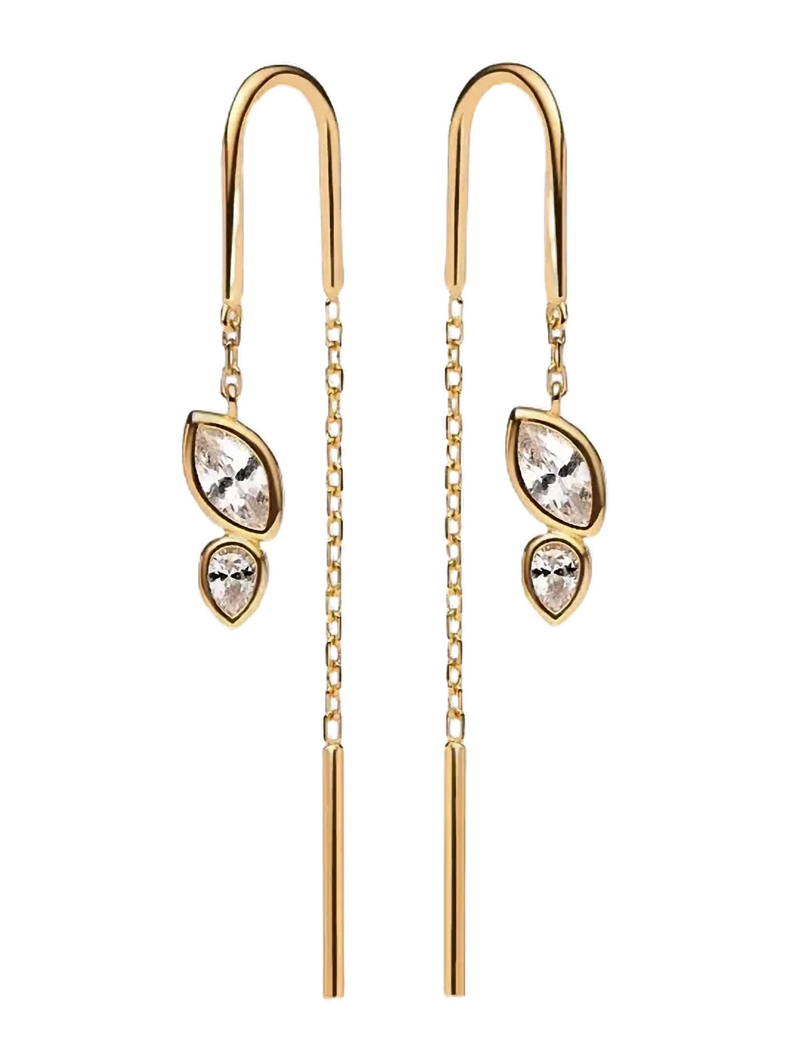 Maria Black - Swift Earring 01 Gold - ohrhänger - gold - 2