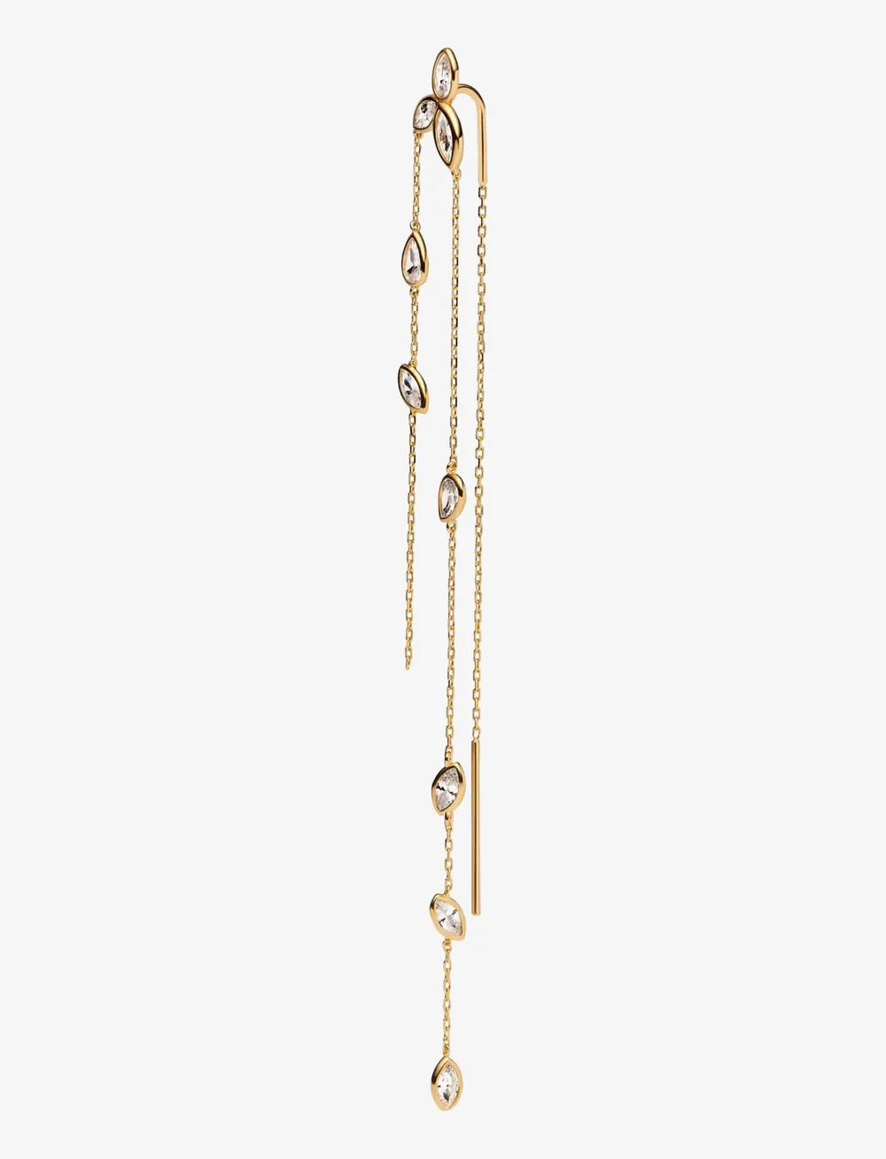 Maria Black - Swift Earring 05 Gold - enskilt örhänge - gold - 0