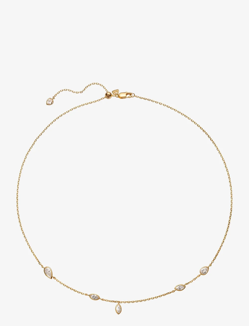 Maria Black - Swift Necklace 02 Gold - halsband med hänge - gold - 0