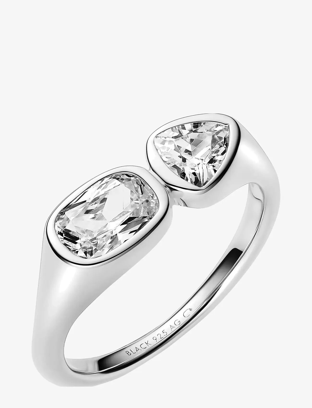 Maria Black - You & Me Signet Ring - sõrmused - silver - 1