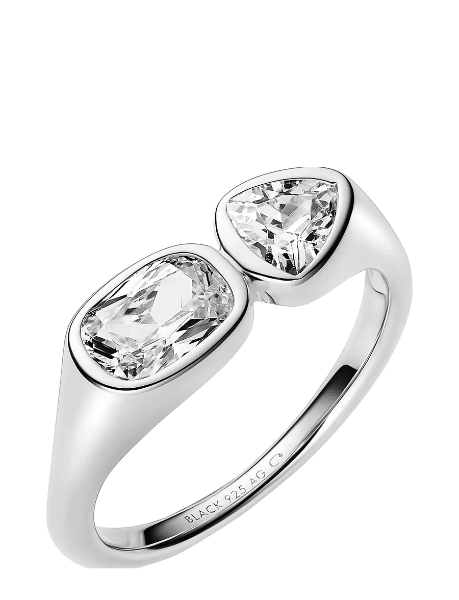 Maria Black - You & Me Signet Ring - ringe - silver - 1