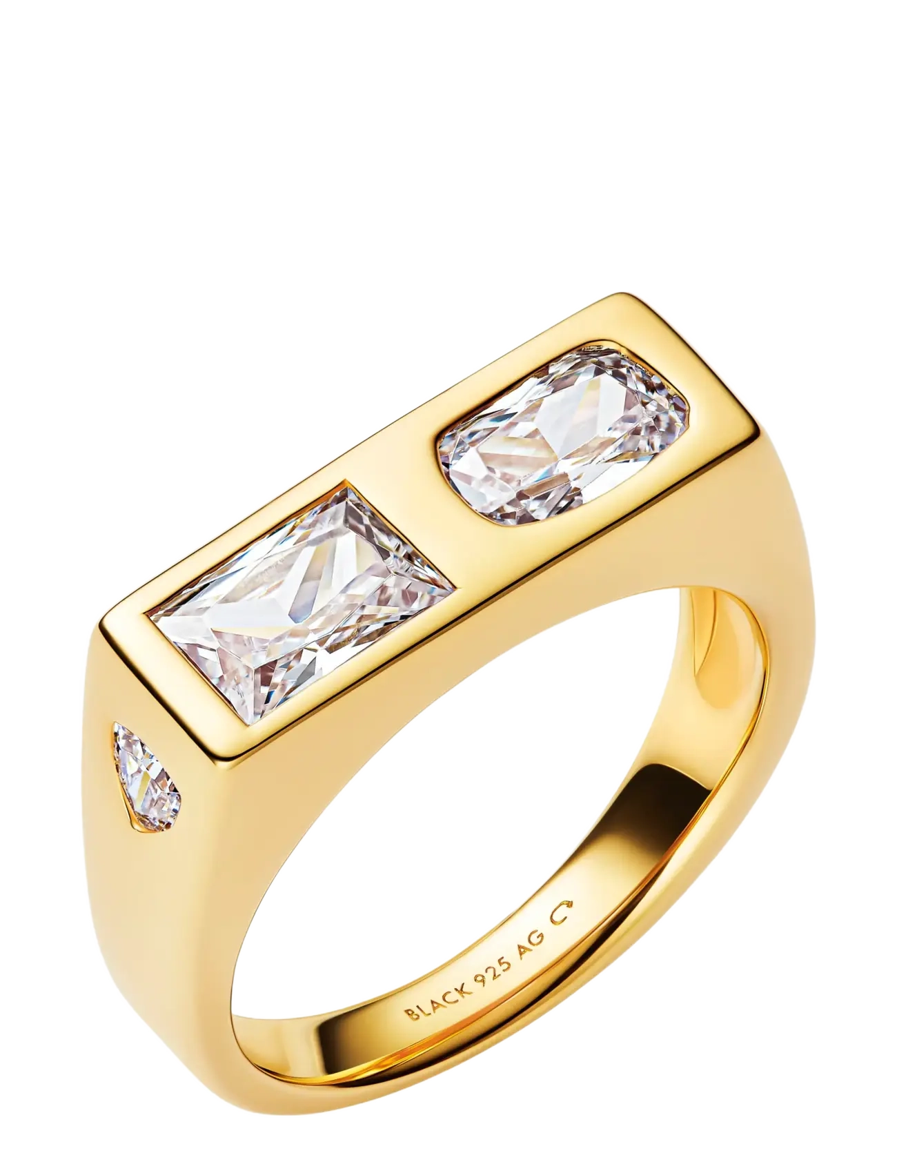 Maria Black Us Three Signet Ring - Ringe - GOLD / gold