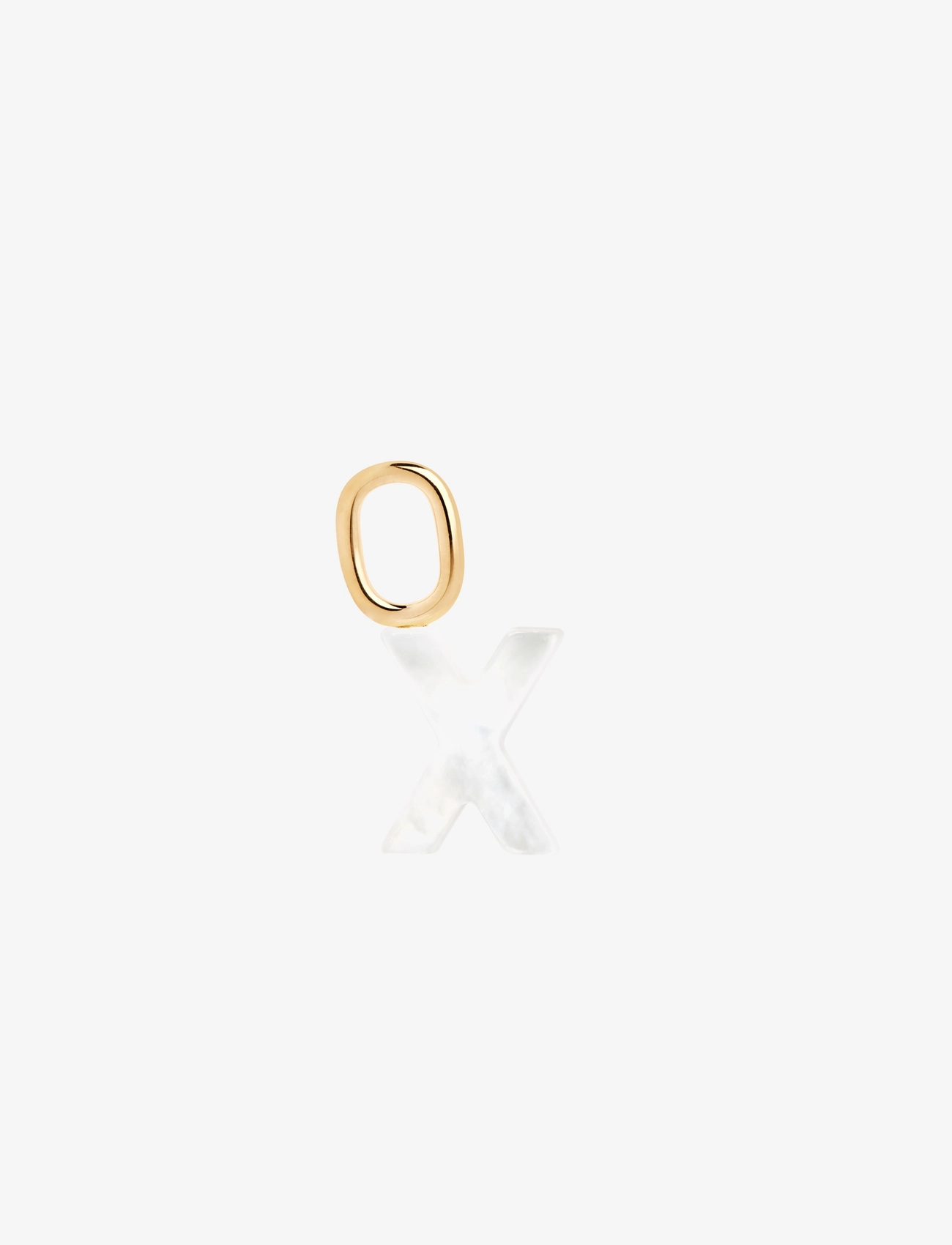 MARIA Schwarz Lucid Letter Charm Gold - One Size - Damen