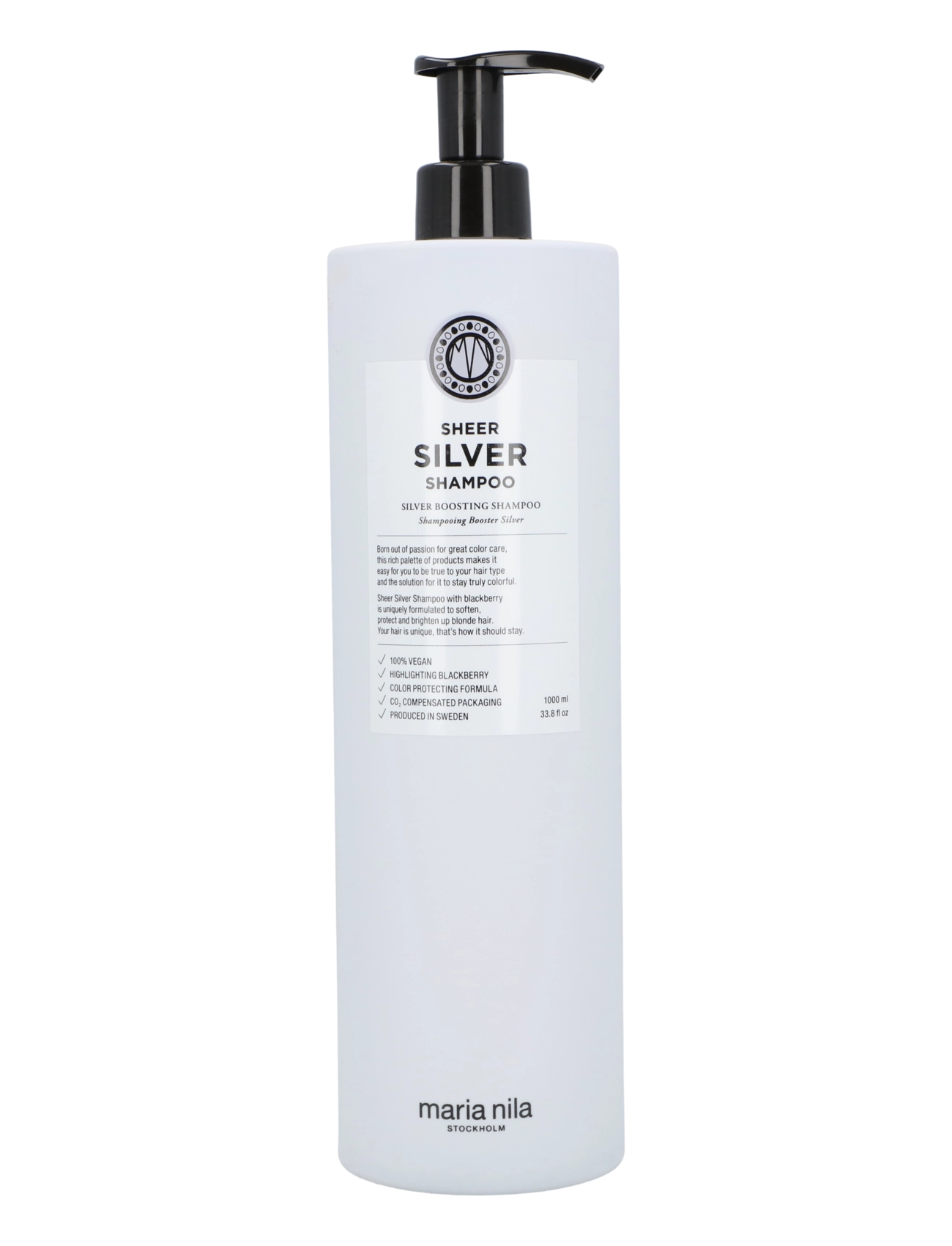 Maria Nila Sheer Silver Shampoo, Sølvshampoo, Nude, Str: 1000 ML