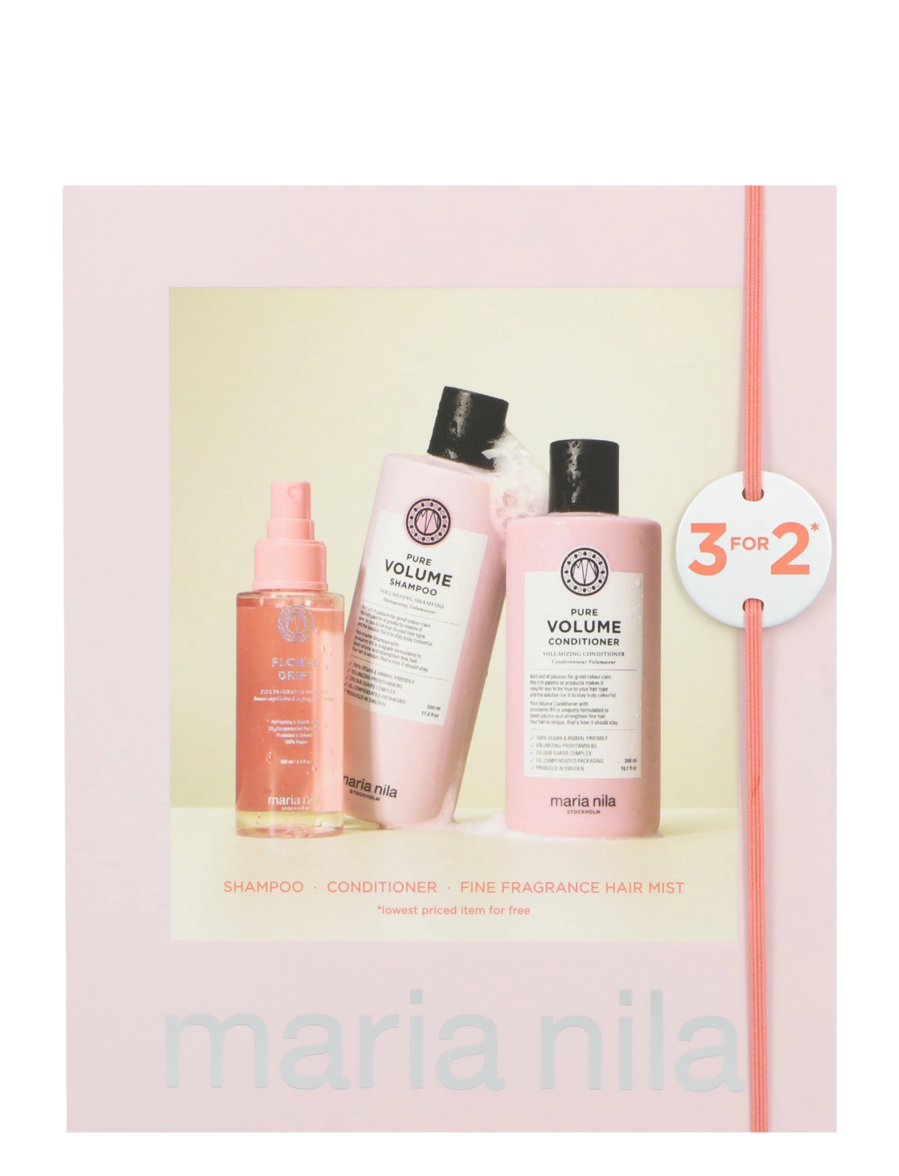 Maria Nila Holiday Box Pure Volume, Shampoo, Nude, Str: ONE SIZE
