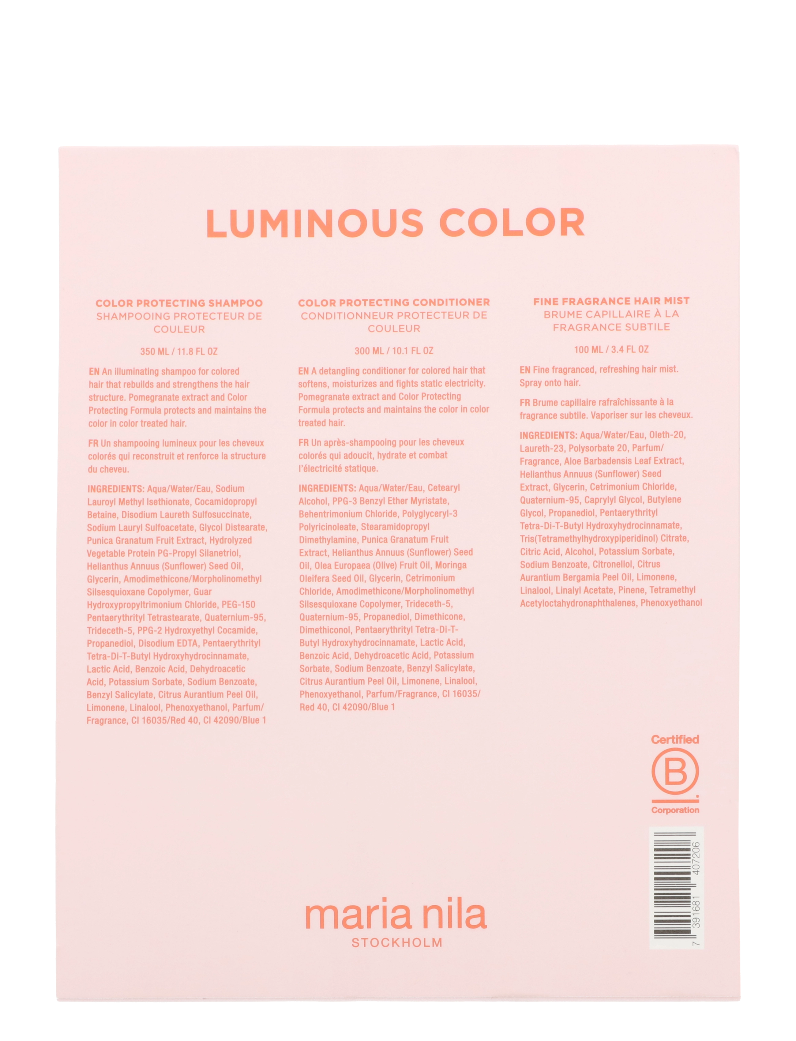 Maria Nila - Holiday Box Luminous Color - giftset - clear - 1