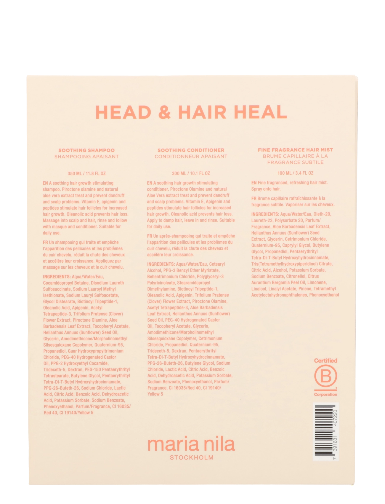 Maria Nila - Holiday Box Head & Hair Heal - giftset - clear - 1