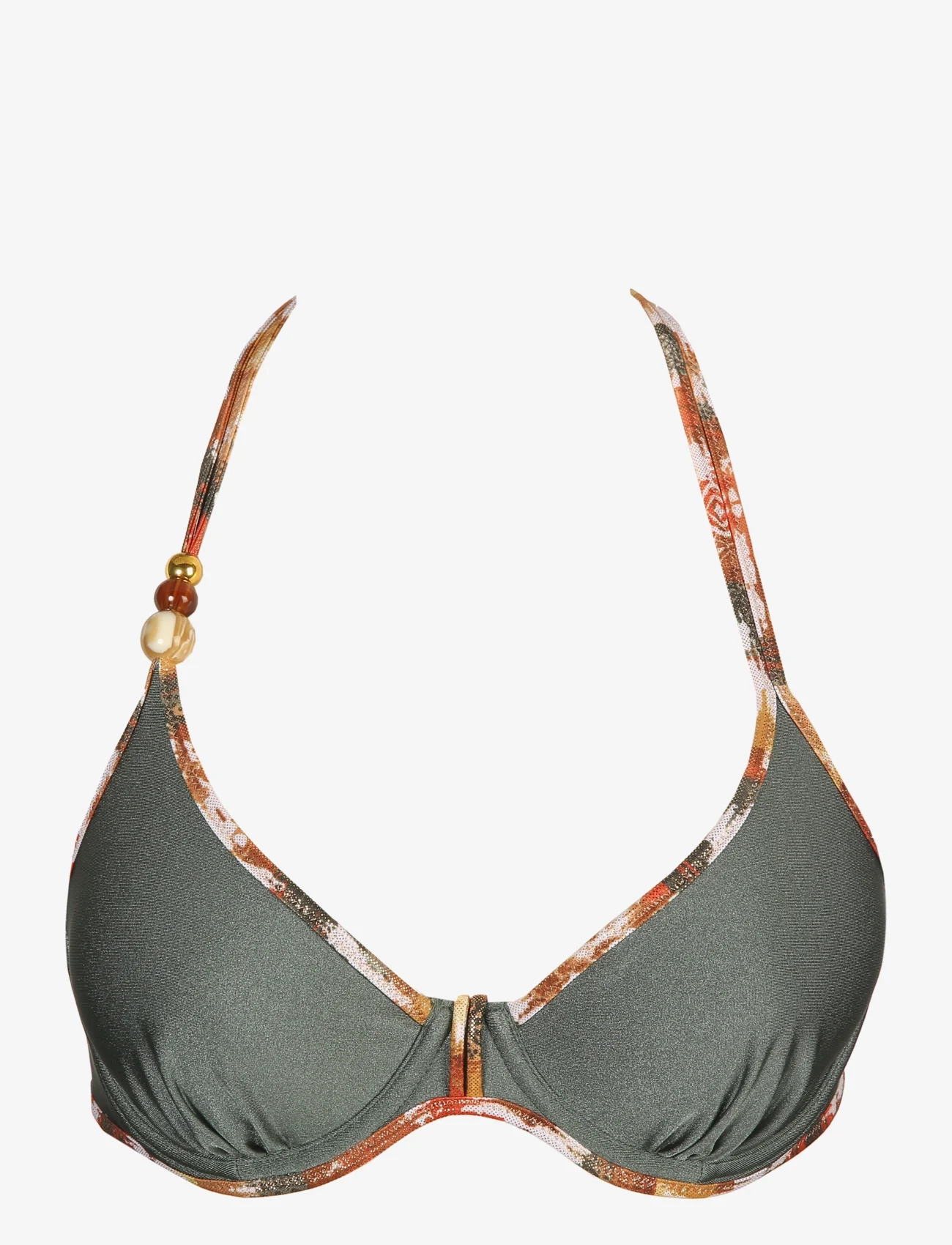 Marie Jo - CRETE plunge bikini top - vielutėmis sutvirtintos bikinio liemenėlės - inca gold - 0