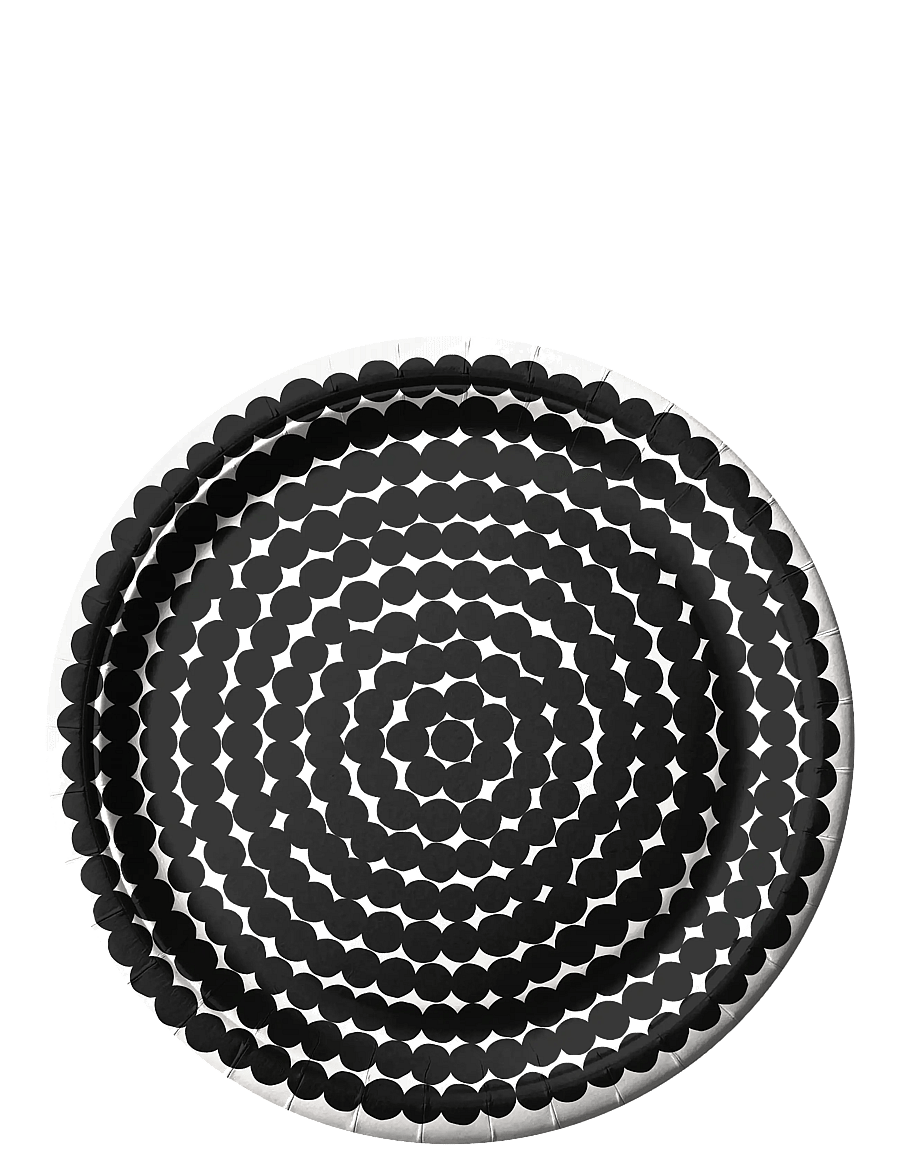 Marimekko by Havi - Marimekko Räsymatto paper plate - iškylos reikmenys - black - 0