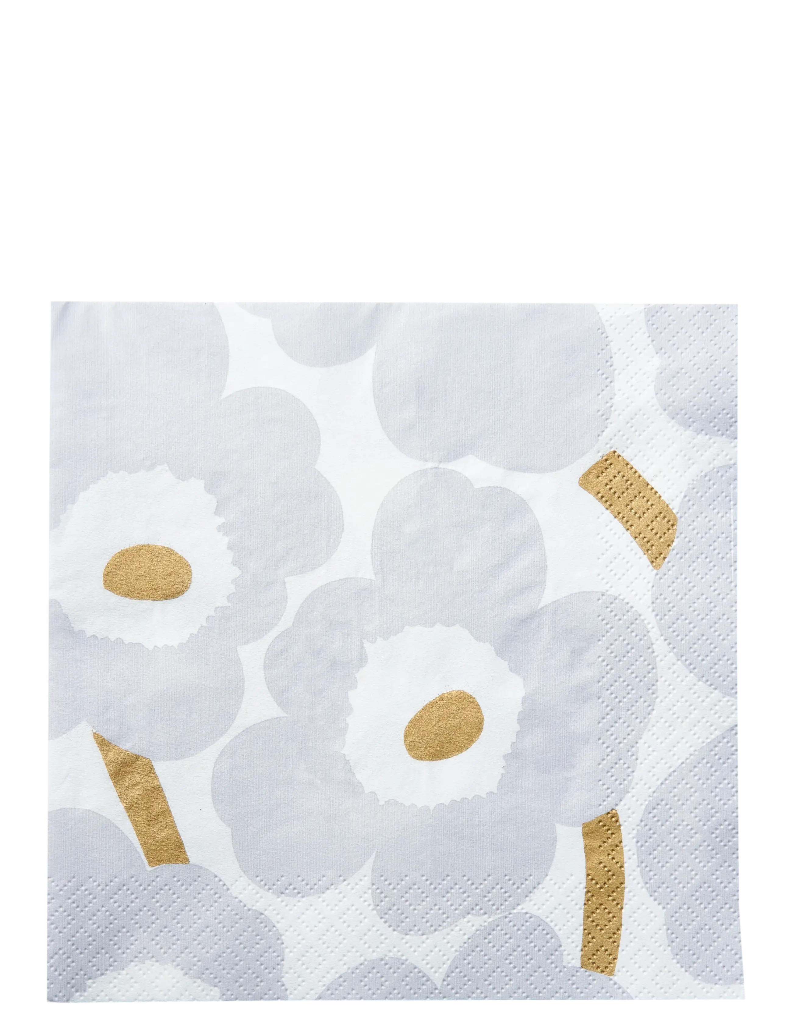 Marimekko by Havi Marimekko Napkin Unikko, Paper Serviet, Grå, Str: 24X24CM