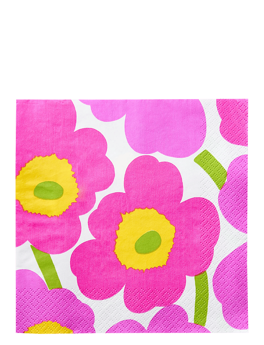 Marimekko by Havi - Marimekko napkin Unikko - papierservietten - pink - 0