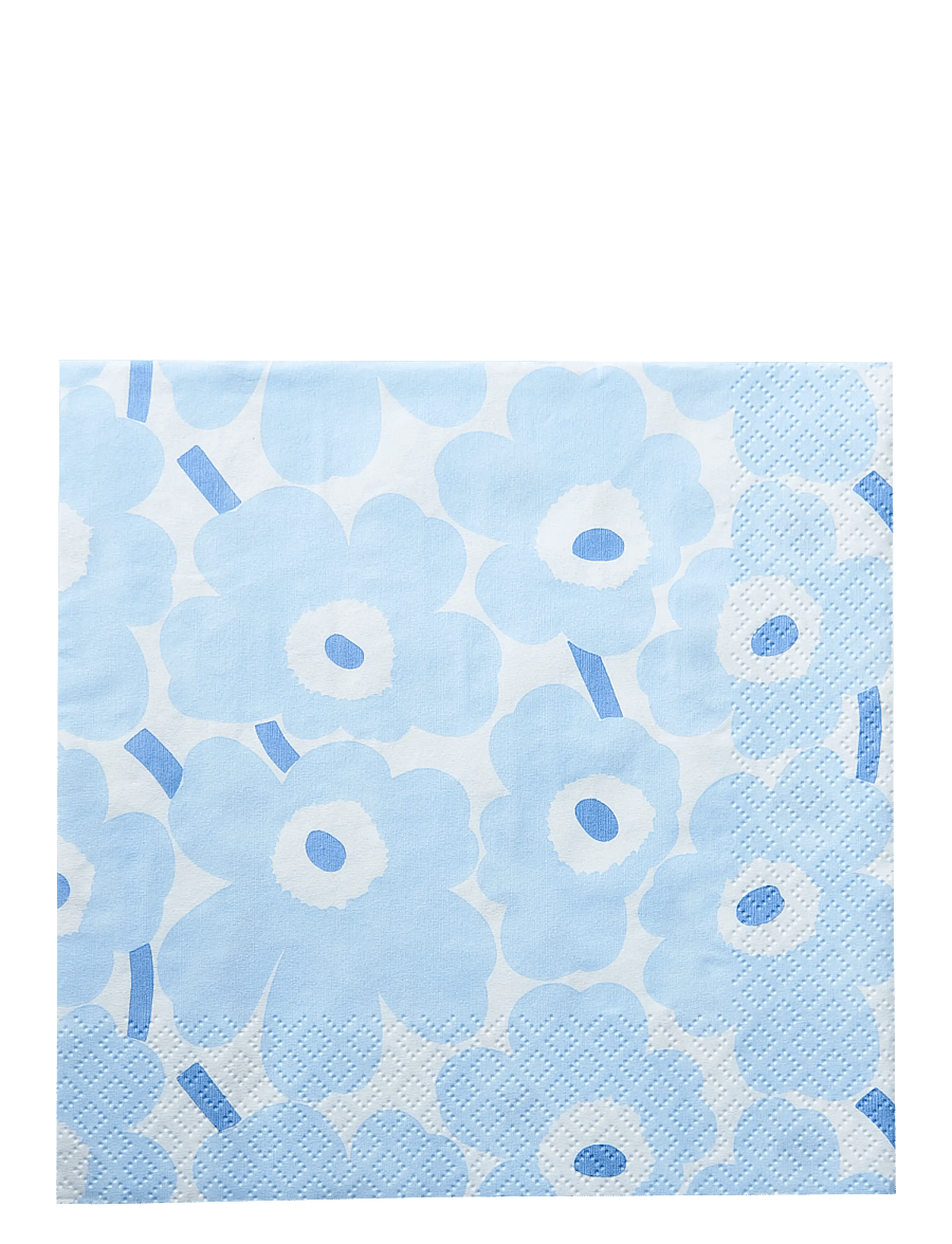 Marimekko by Havi - Marimekko napkin Mini Unikko light blue - stoffservietten - blue - 0