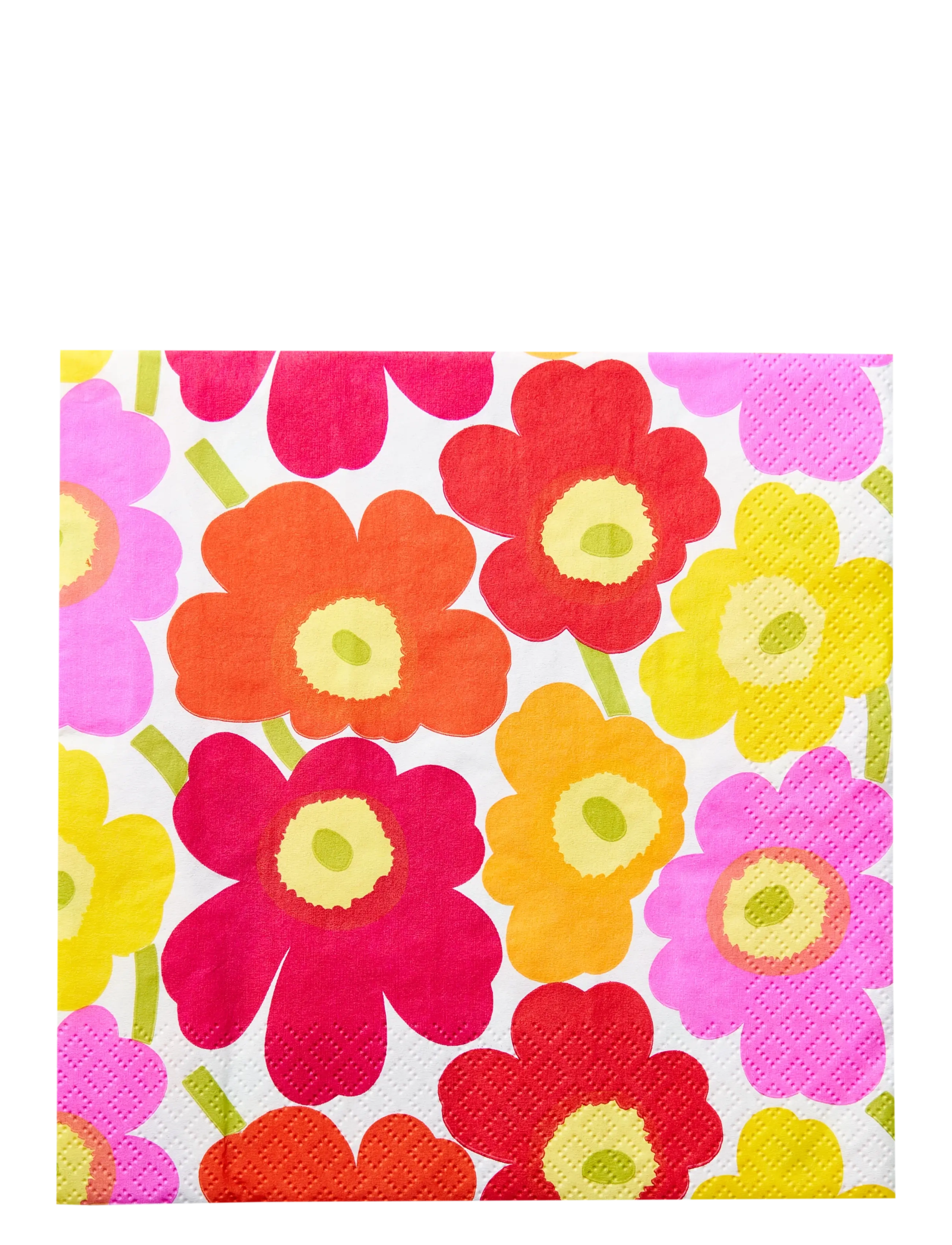MARIMEKKO BY HAVI Marimekko Serviette Mini Unikko Rot - 24X24CM - Unisex