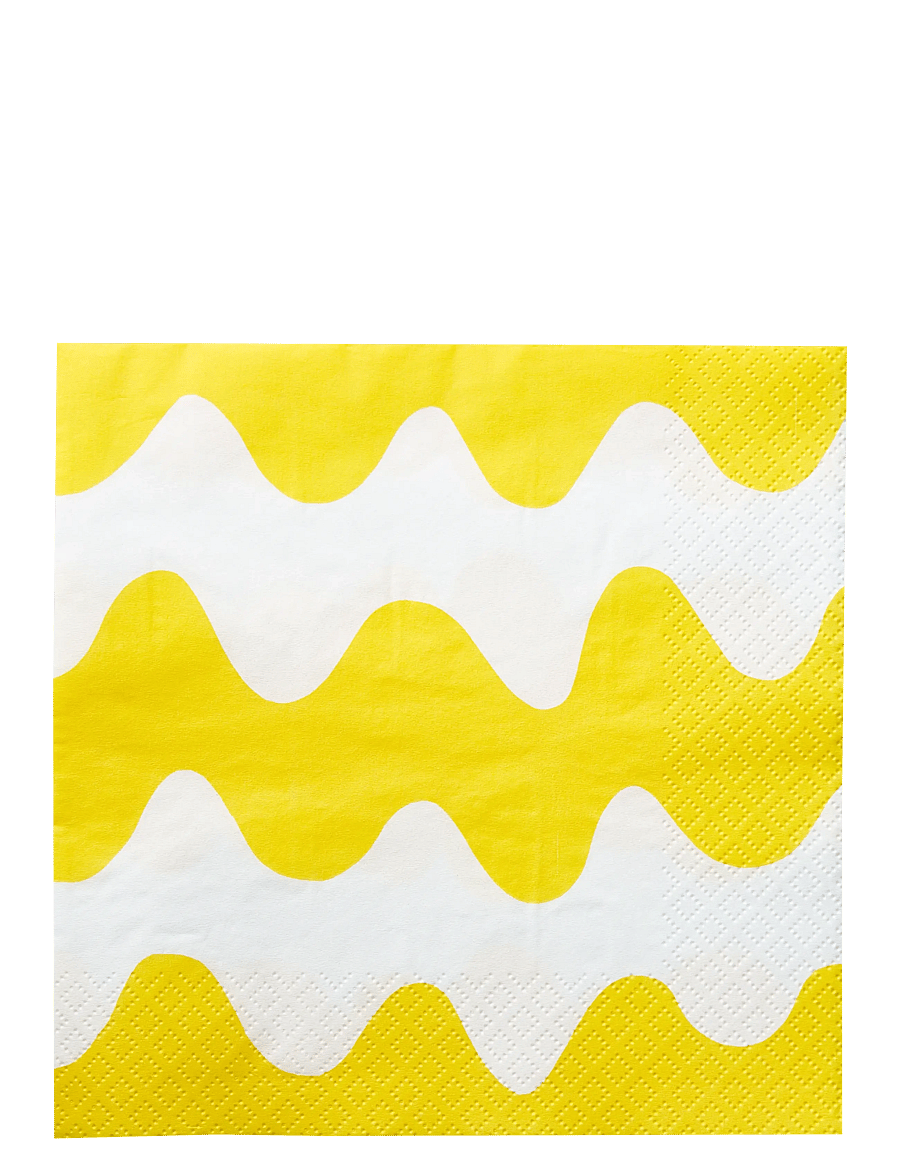 Marimekko by Havi - Marimekko napkin Lokki - linased ja puuvillased salvrätikud - yellow - 0
