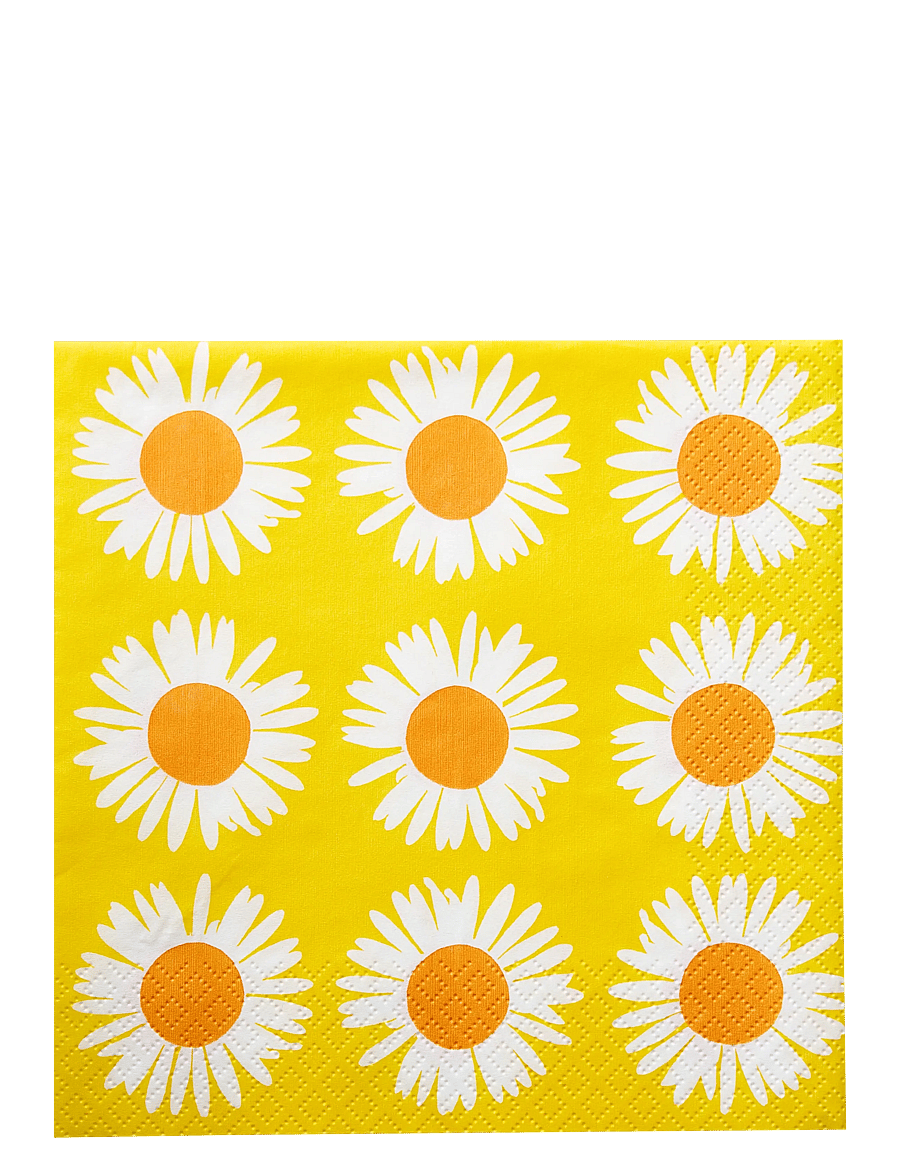 Marimekko by Havi - Marimekko napkin Auringonkukka - stoffservietten - yellow - 0