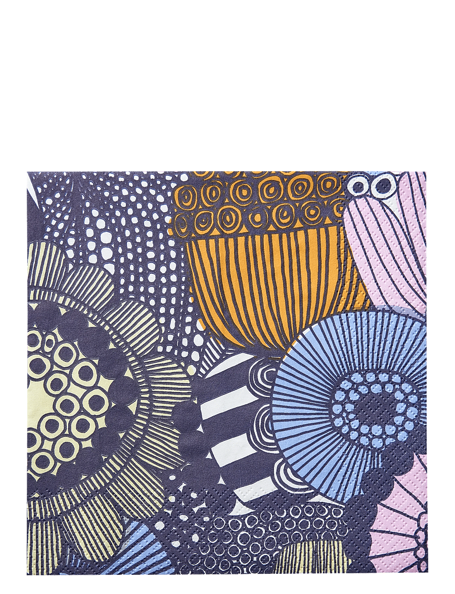 Marimekko by Havi - Marimekko napkin Siirtolapuutarha - pabersalvrätikud - pink - 0