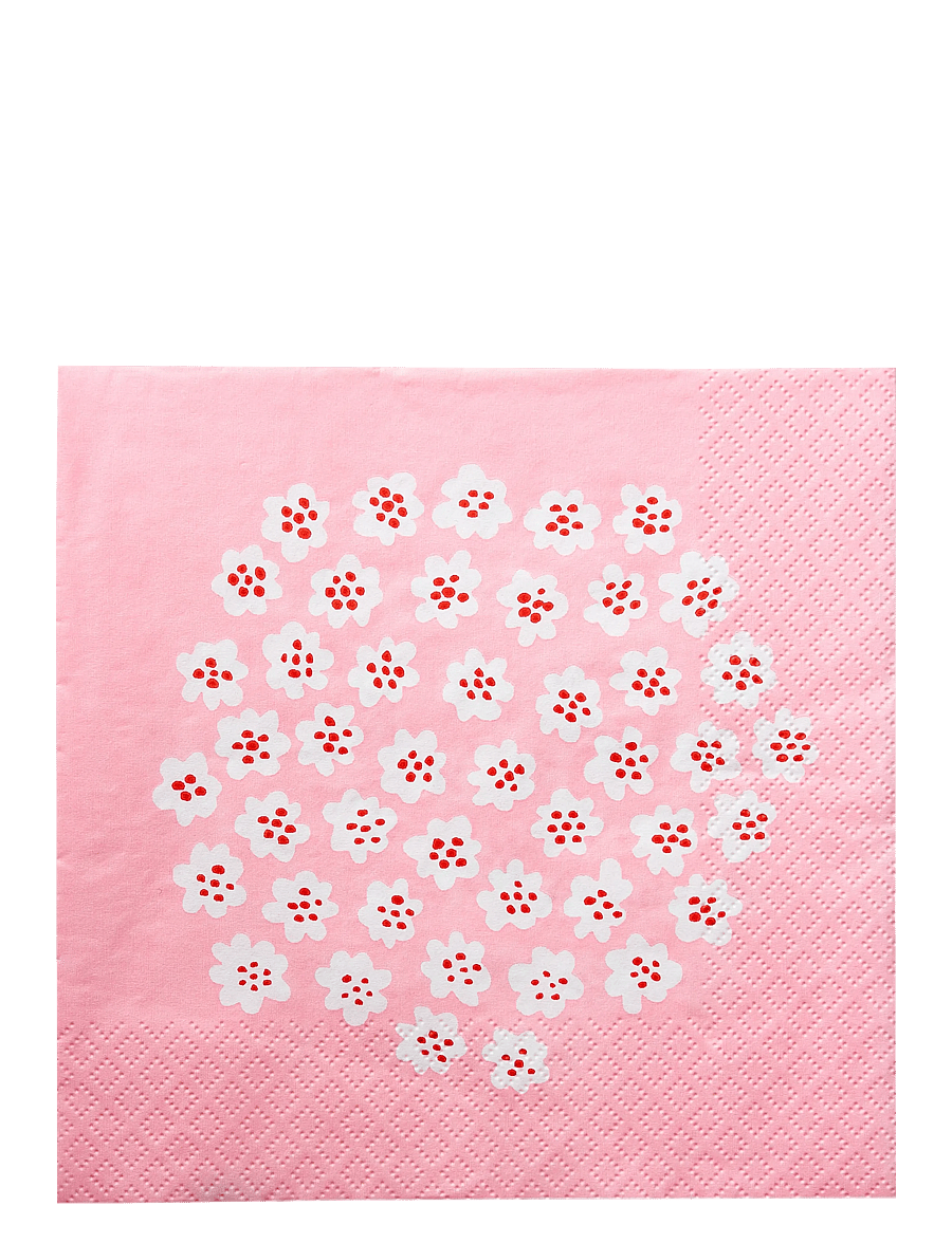 Marimekko by Havi - Marimekko napkin Puketti - pabersalvrätikud - rose - 0