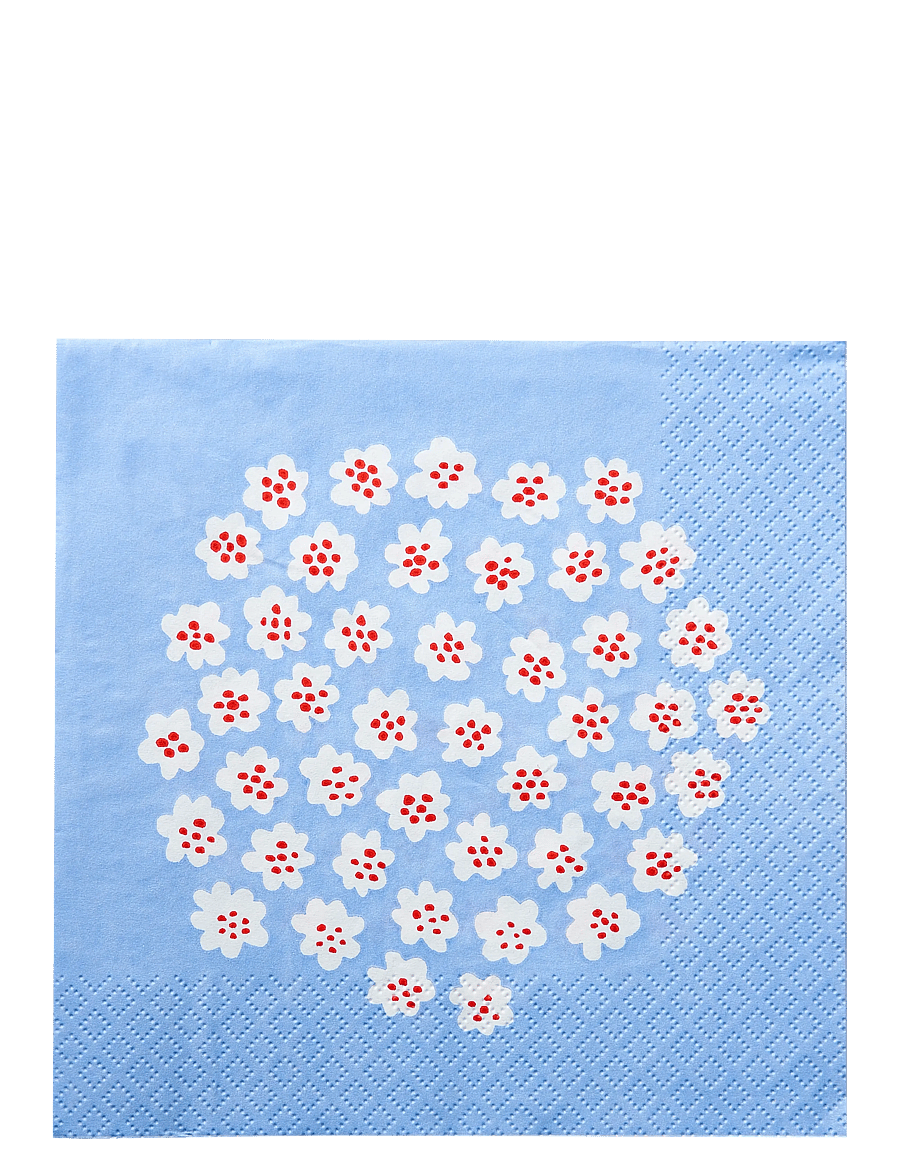 Marimekko by Havi - Marimekko napkin Puketti - pabersalvrätikud - blue - 0