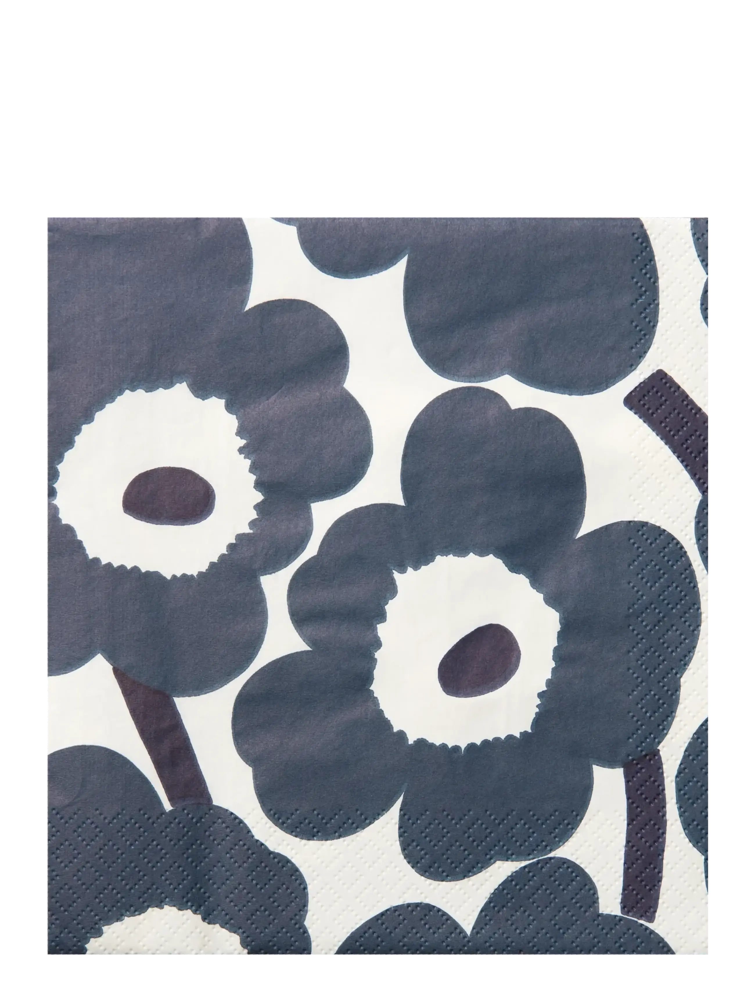 Marimekko by Havi Marimekko Napkin Unikko, Paper Serviet, Grå, Str: 24X24CM