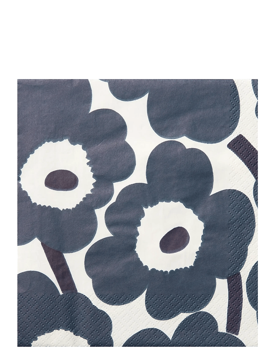 Marimekko by Havi - Marimekko napkin Unikko black - papierservietten - black - 0