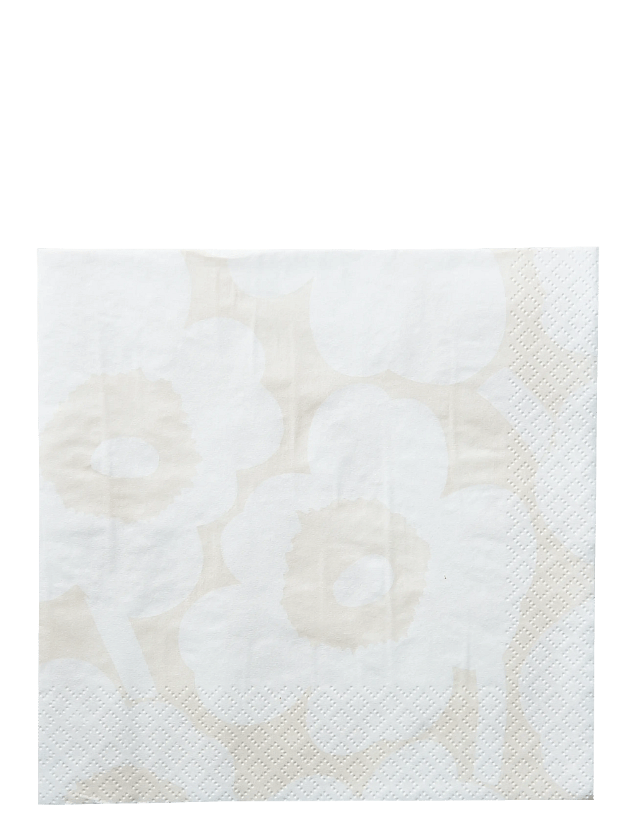 Marimekko by Havi - Marimekko napkin Unikko - pabersalvrätikud - cream - 0