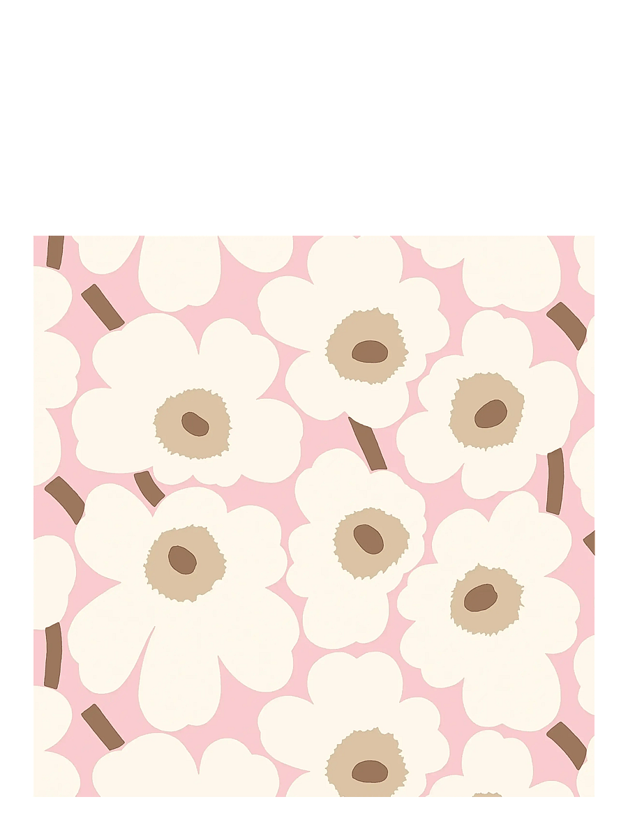Marimekko by Havi - Marimekko napkin Mini Unikko - linased ja puuvillased salvrätikud - pink - 0