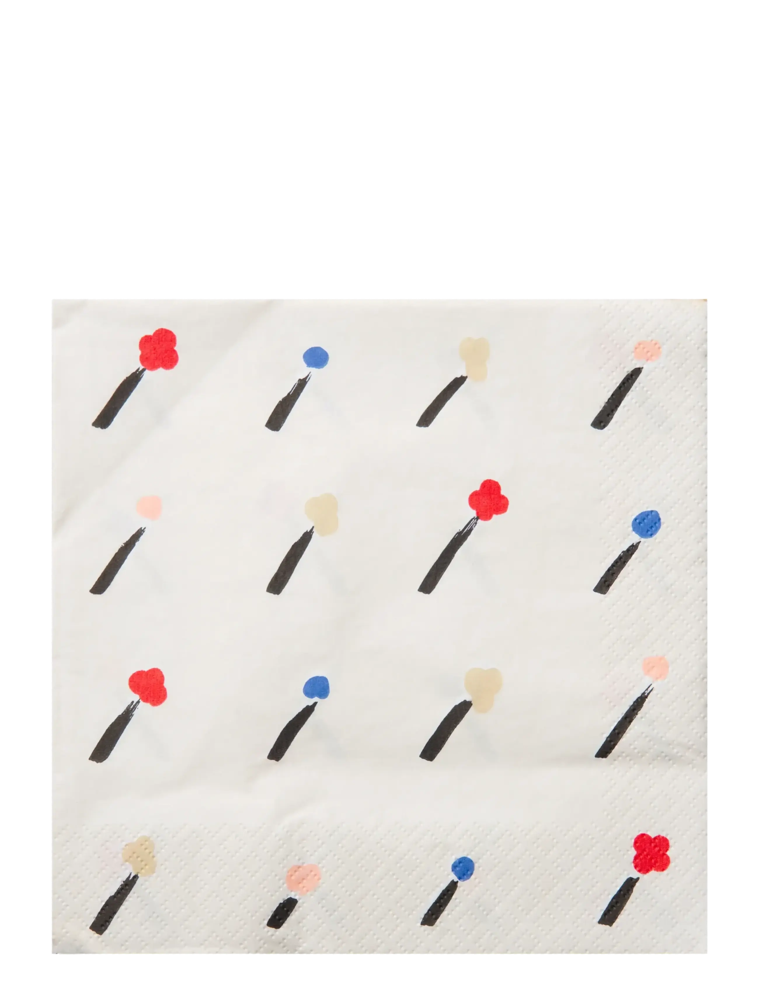 Marimekko by Havi Marimekko Napkin Ilo, Paper Serviet, Creme, Str: 24X24CM