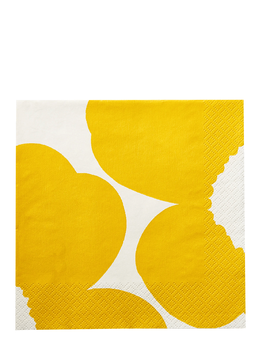Marimekko by Havi - Marimekko napkin Iso Unikko - pabersalvrätikud - yellow - 0