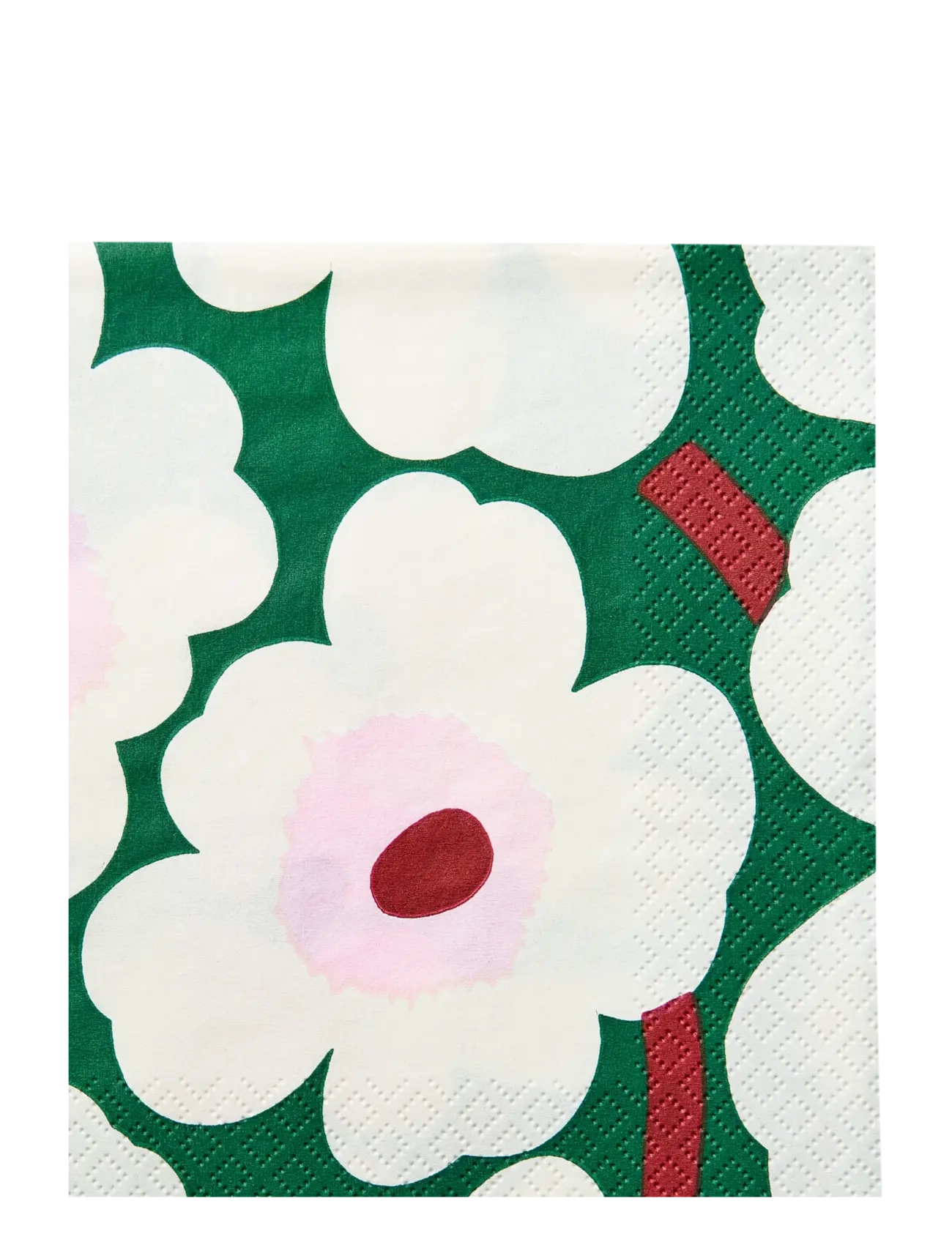 Marimekko by Havi Marimekko Napkin Unikko, Paper Serviet, Grøn, Str: 33X33CM