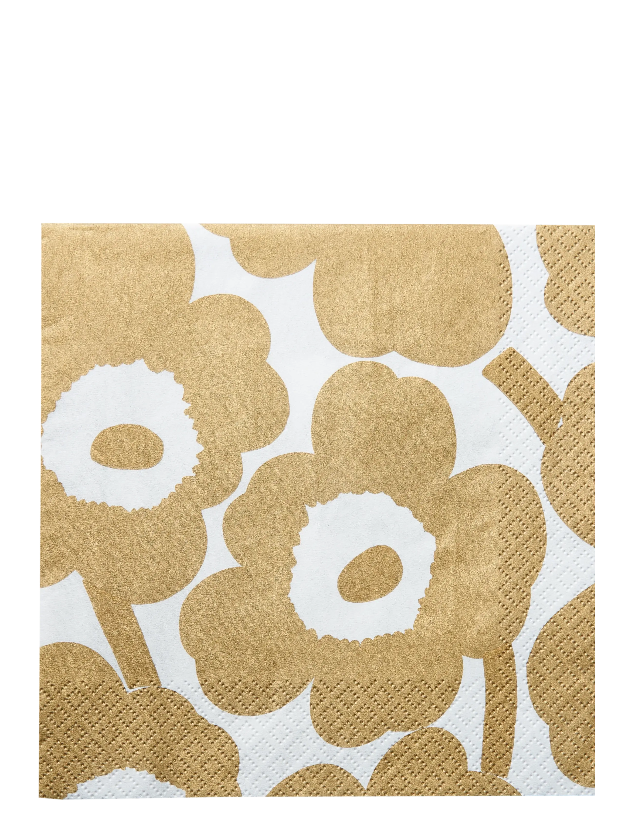 Marimekko by Havi Marimekko Napkin Unikko, Paper Serviet, Guld, Str: 33X33CM