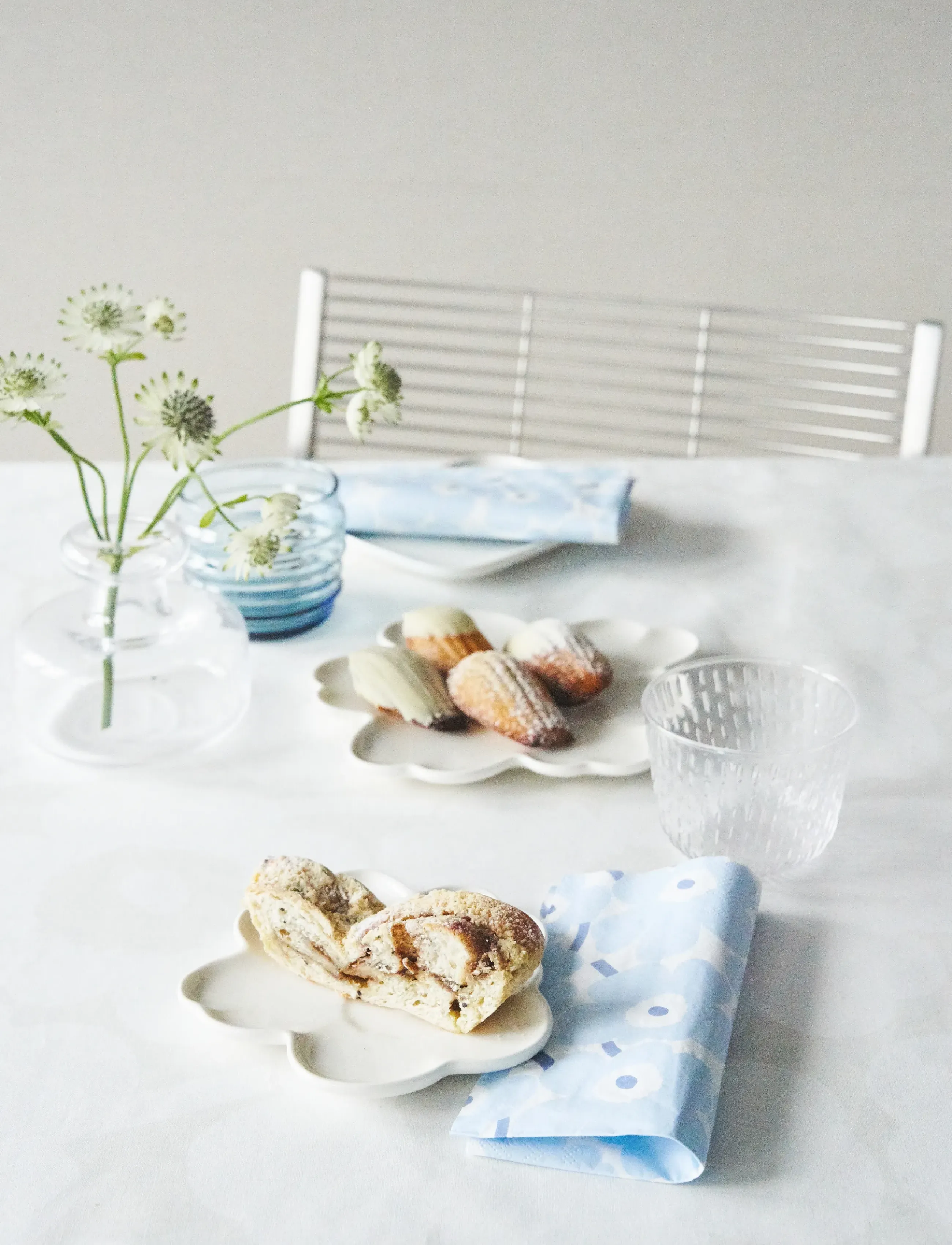 Marimekko by Havi Napkin Mini Unikko, 33X33 cm, Napkins, Blau - Paper Homeware